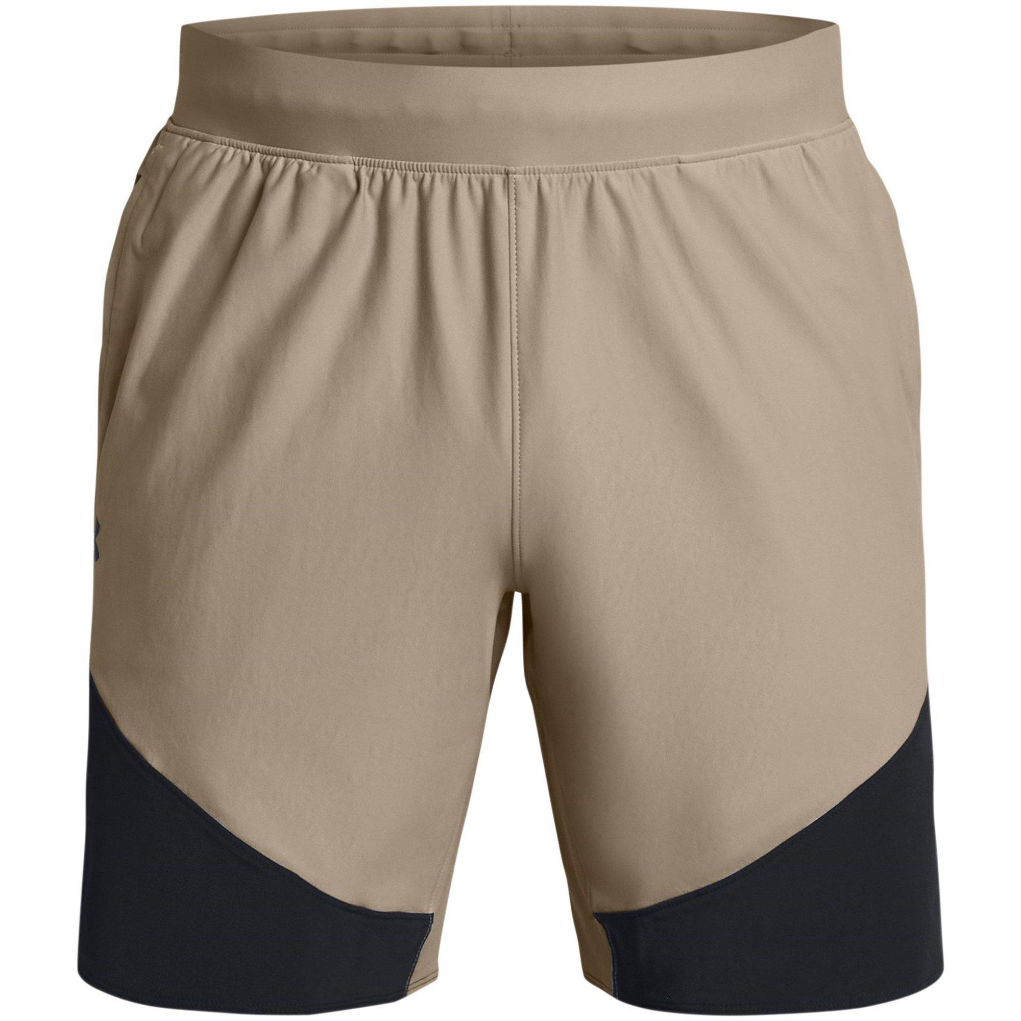 Under Armour Men's Elite Hybrid Performance Gym Shorts - Brown - XS