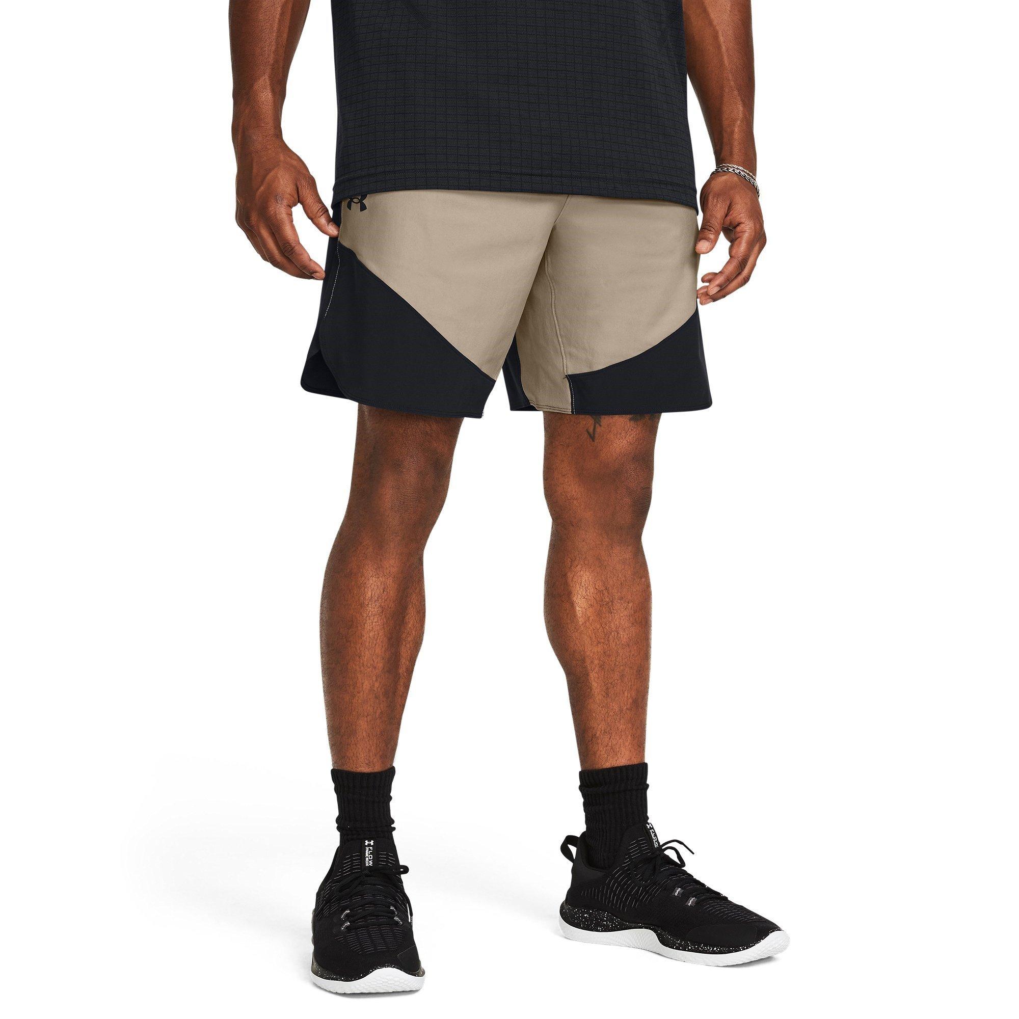 Brown - Under Armour - Men's Elite Hybrid Performance Gym Shorts - 3