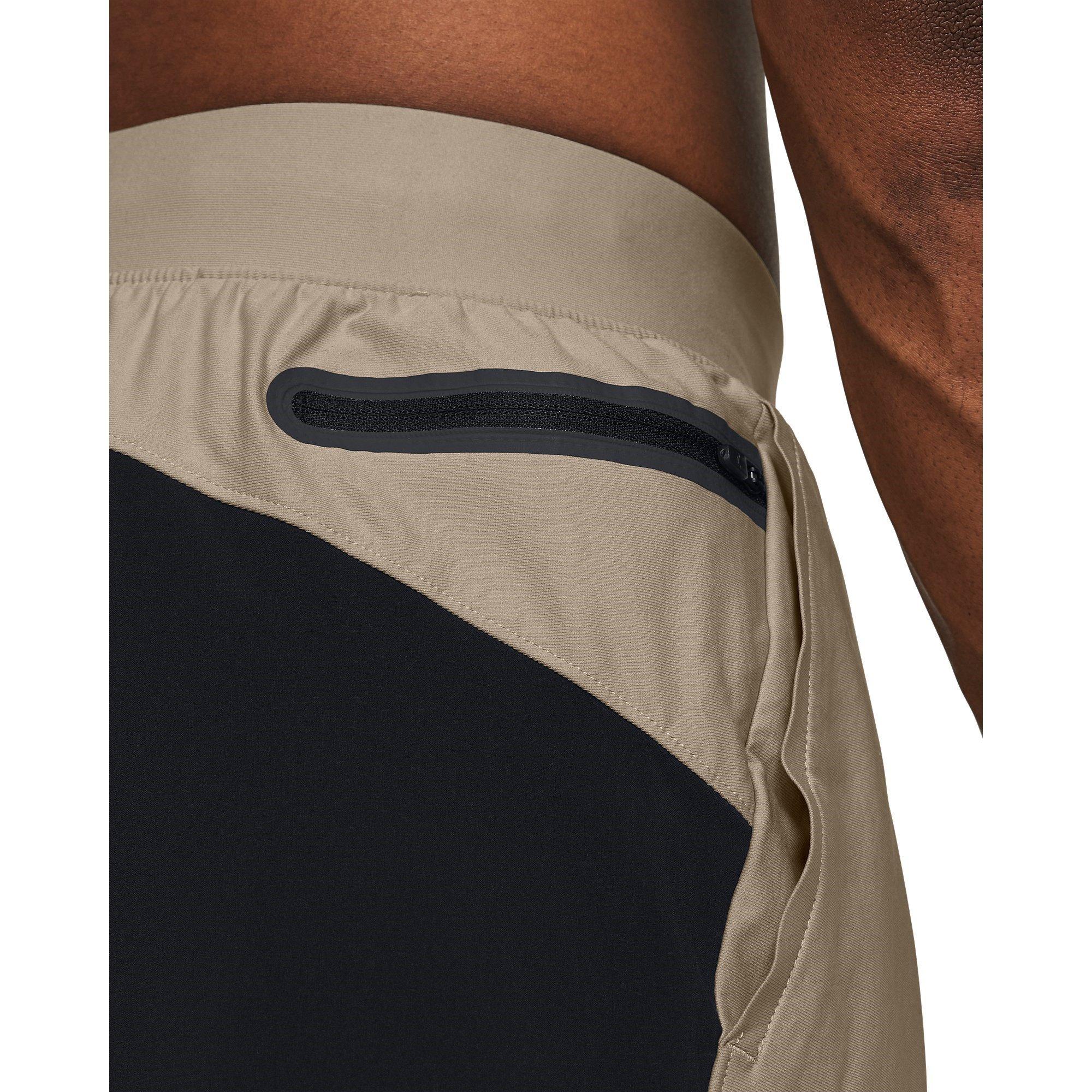 Brown - Under Armour - Men's Elite Hybrid Performance Gym Shorts - 6
