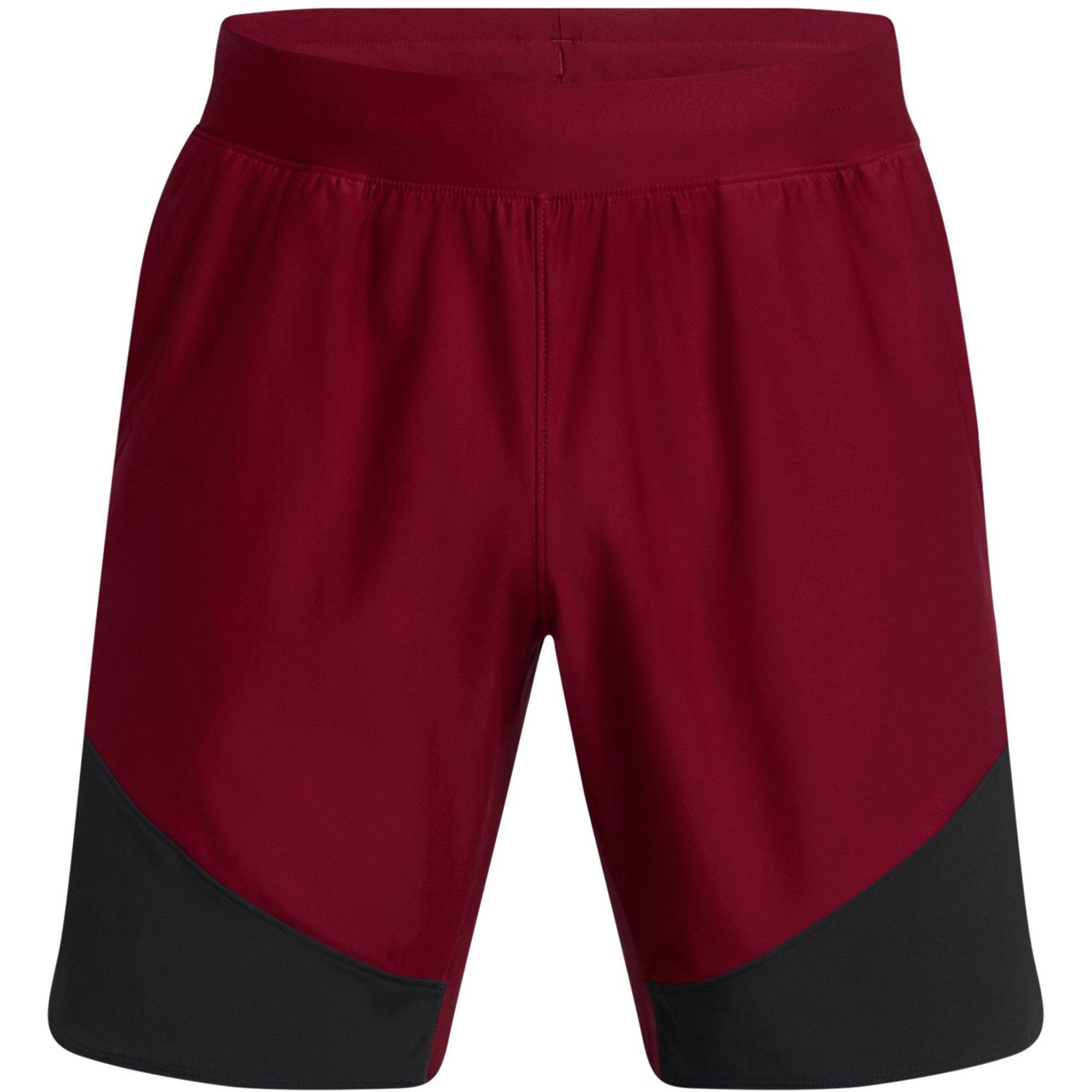 Under Armour Men's Elite Hybrid Performance Gym Shorts - Red - XL
