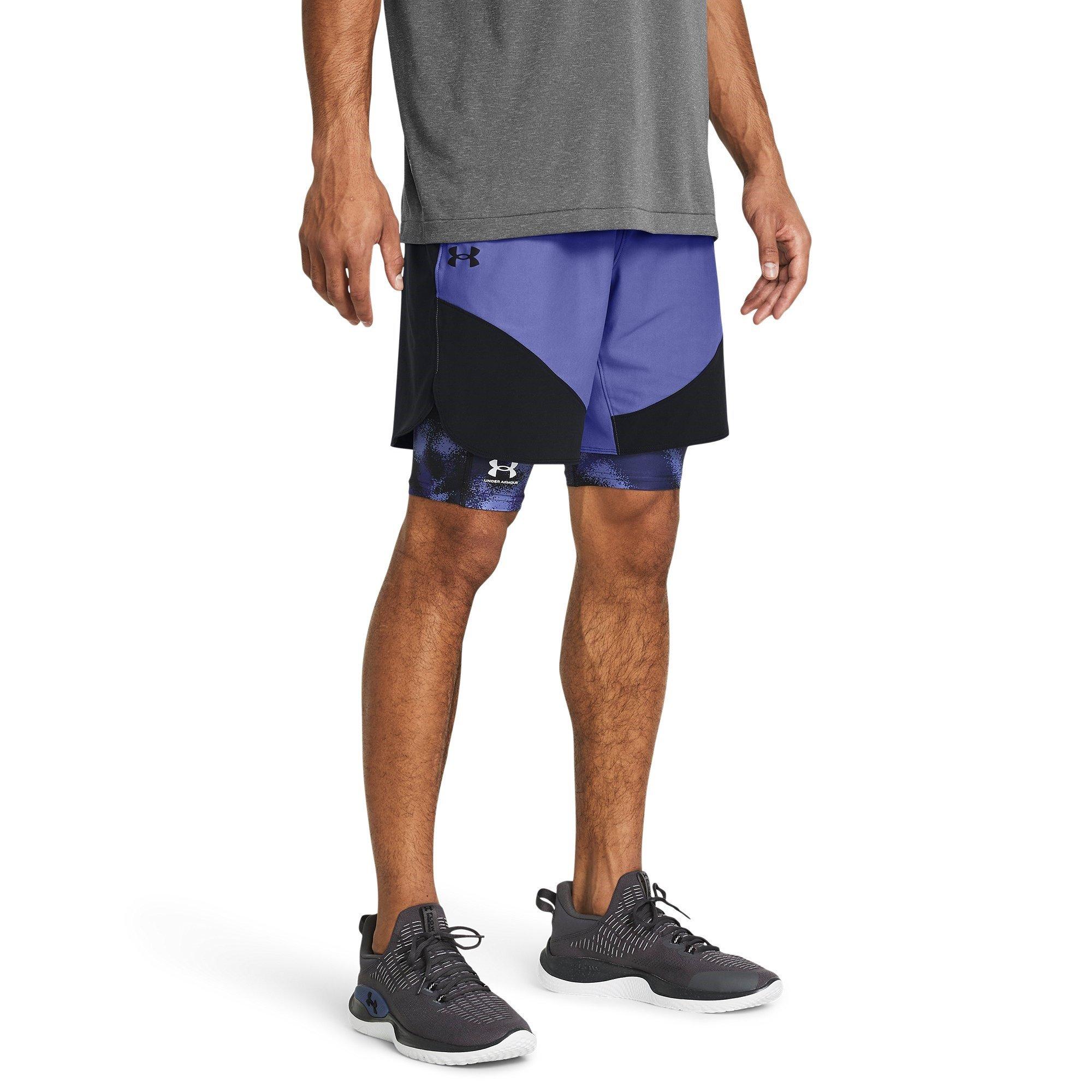 Purple - Under Armour - Elite Hybrid Performance Gym Shorts - 2