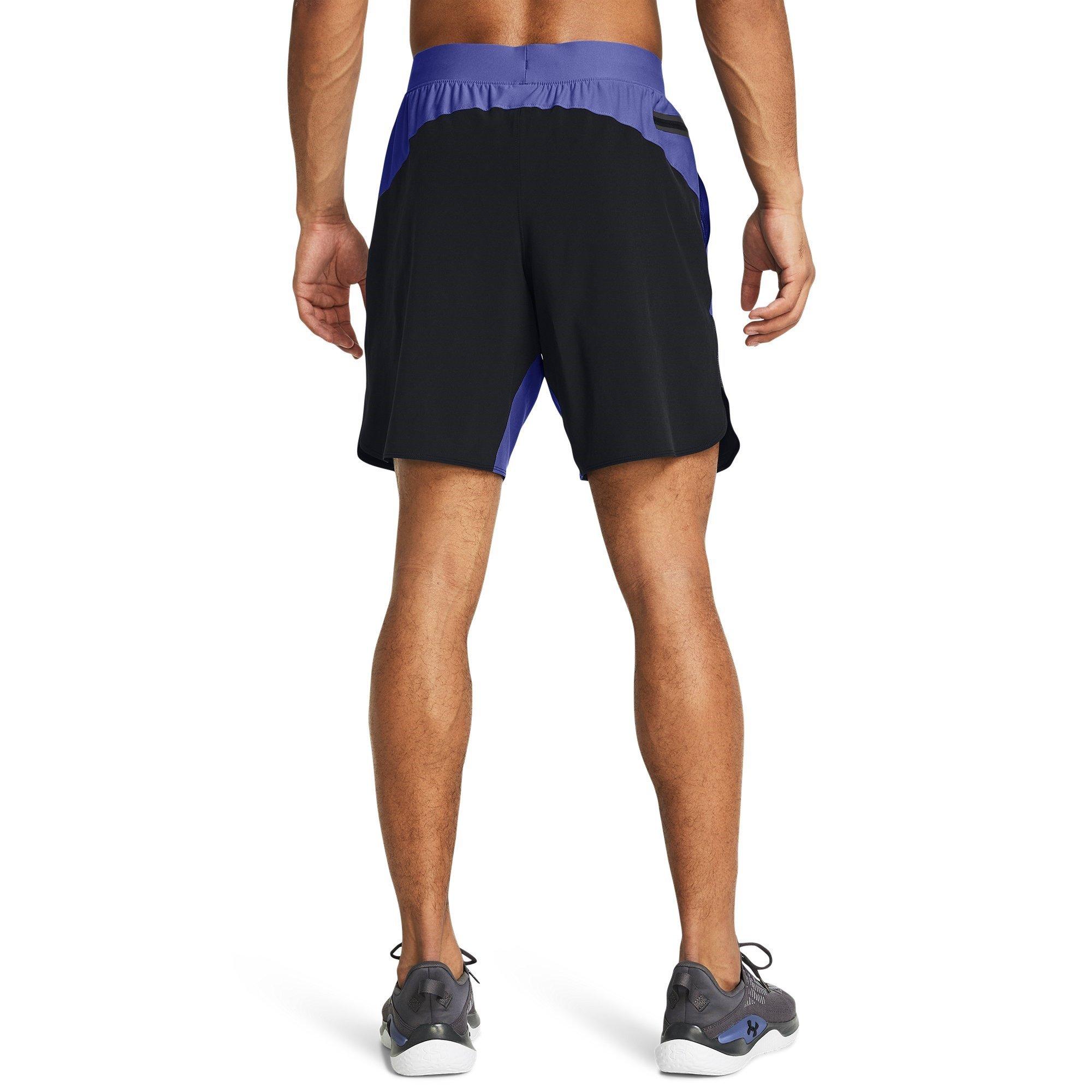 Purple - Under Armour - Elite Hybrid Performance Gym Shorts - 3