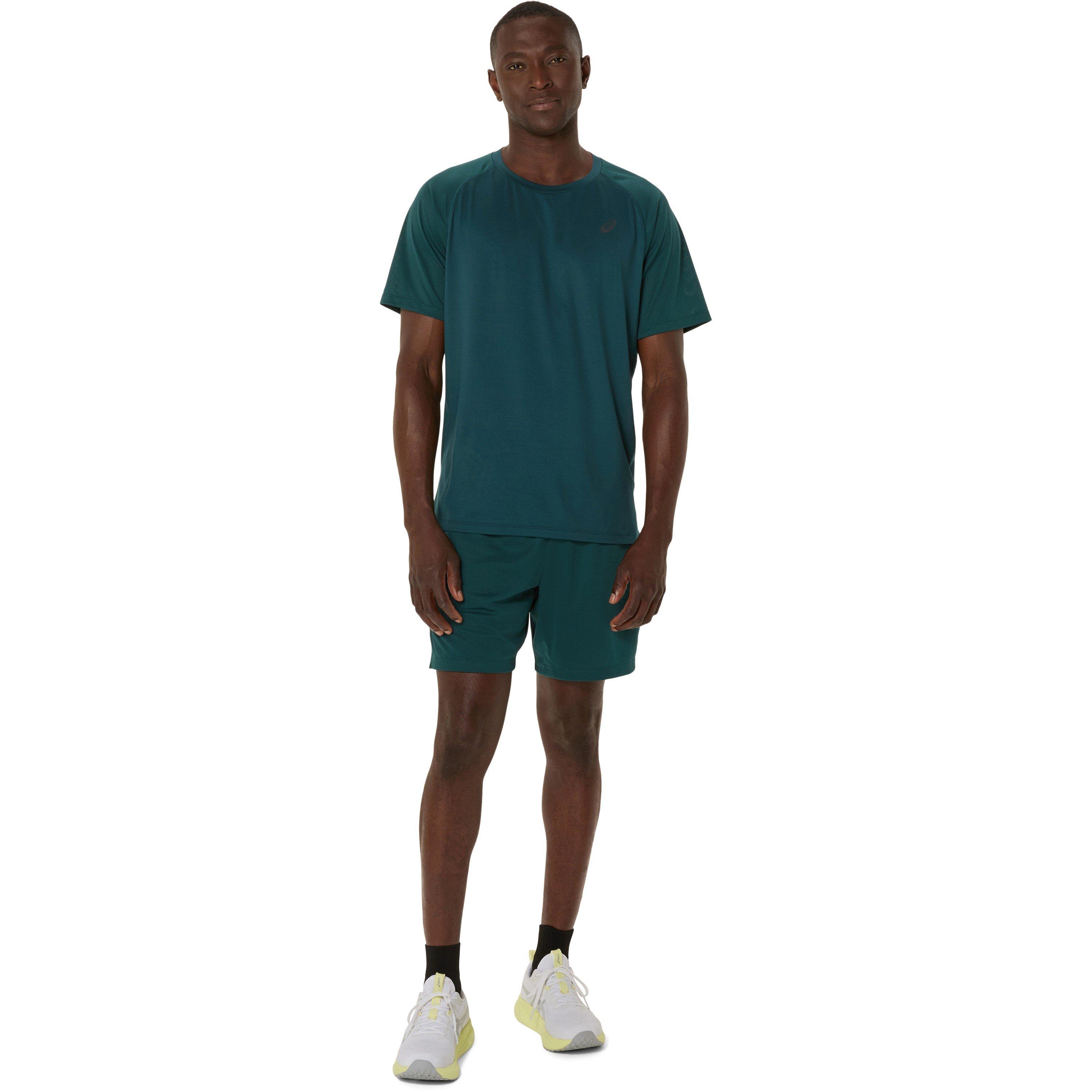Saxon Green - Asics - Men's Performance Running Shorts - 3