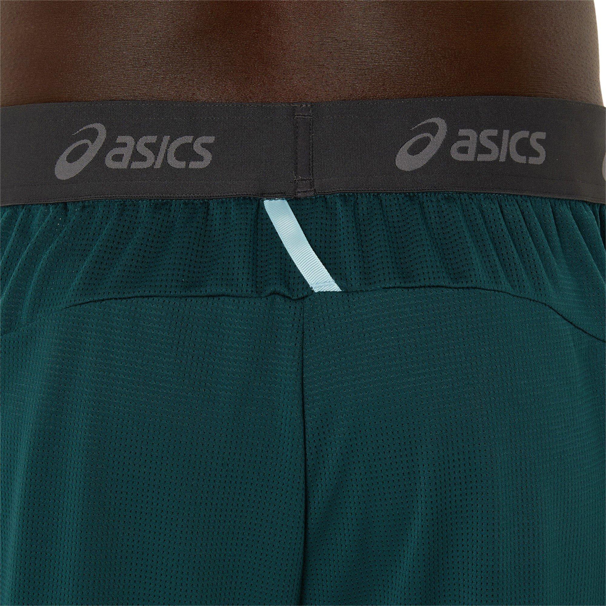 Saxon Green - Asics - Men's Performance Running Shorts - 8