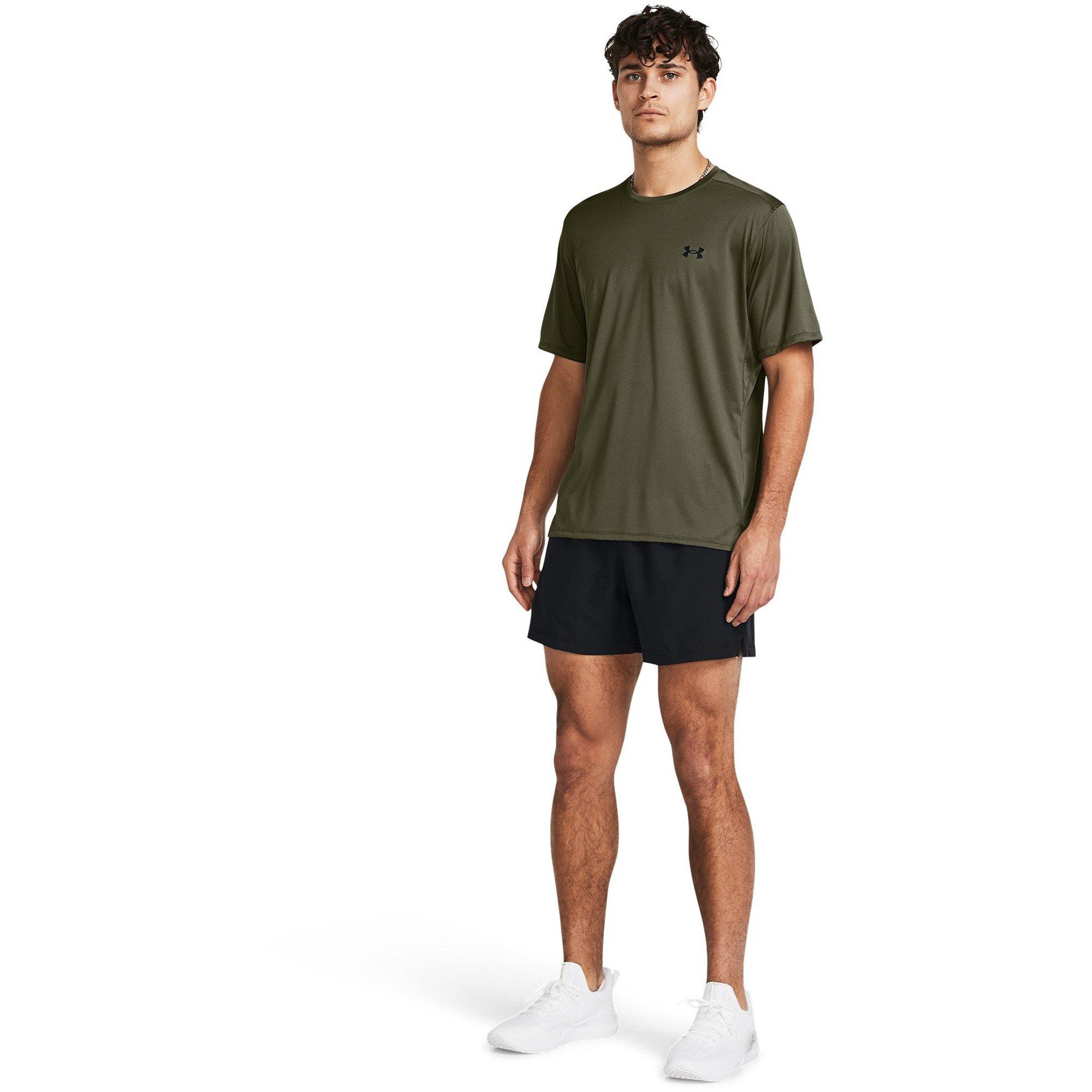 Blck/Castlerock - Under Armour - Tech 5in Short Sn99 - 6