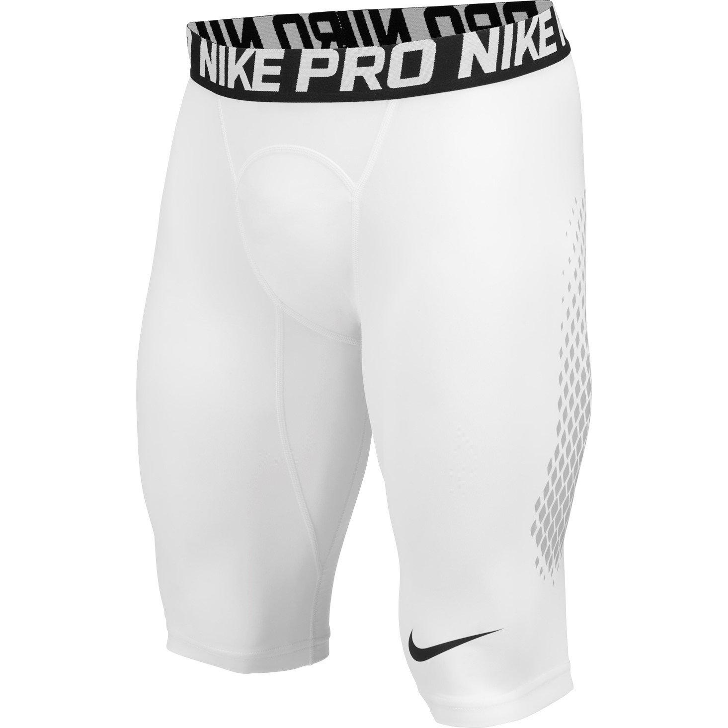 Nike Men's White/Grey 10 Inch Slider Performance Gym Shorts - M
