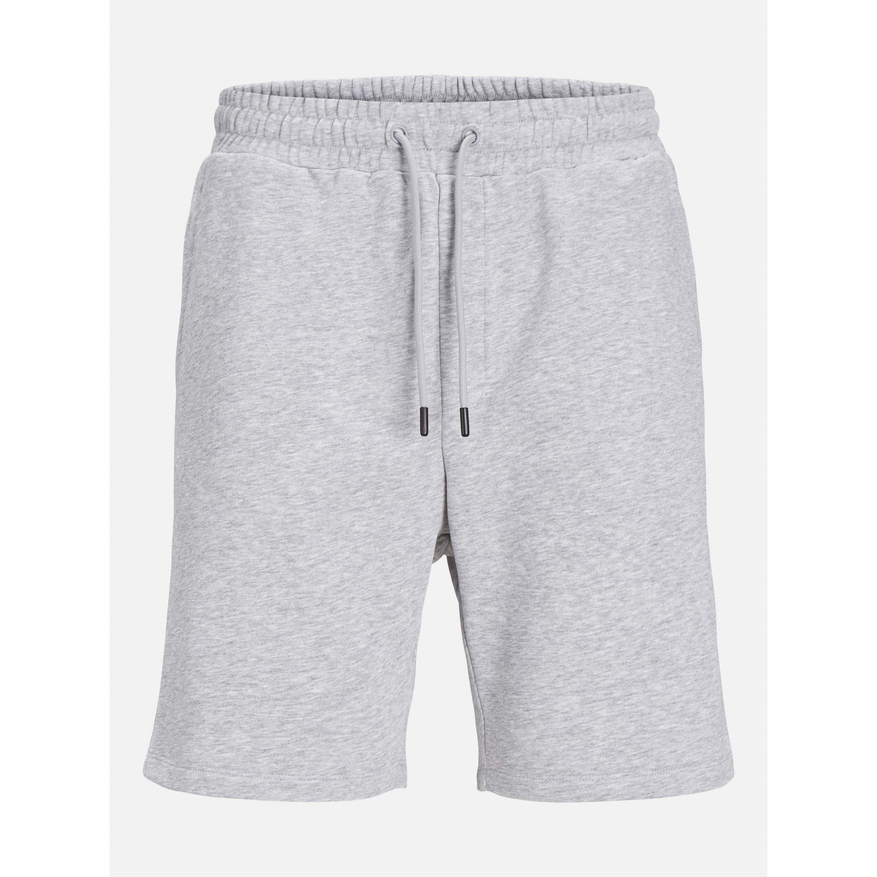 Jack And Jones Men's Fleece Jogger Shorts - Lt Grey Melange - 2XL