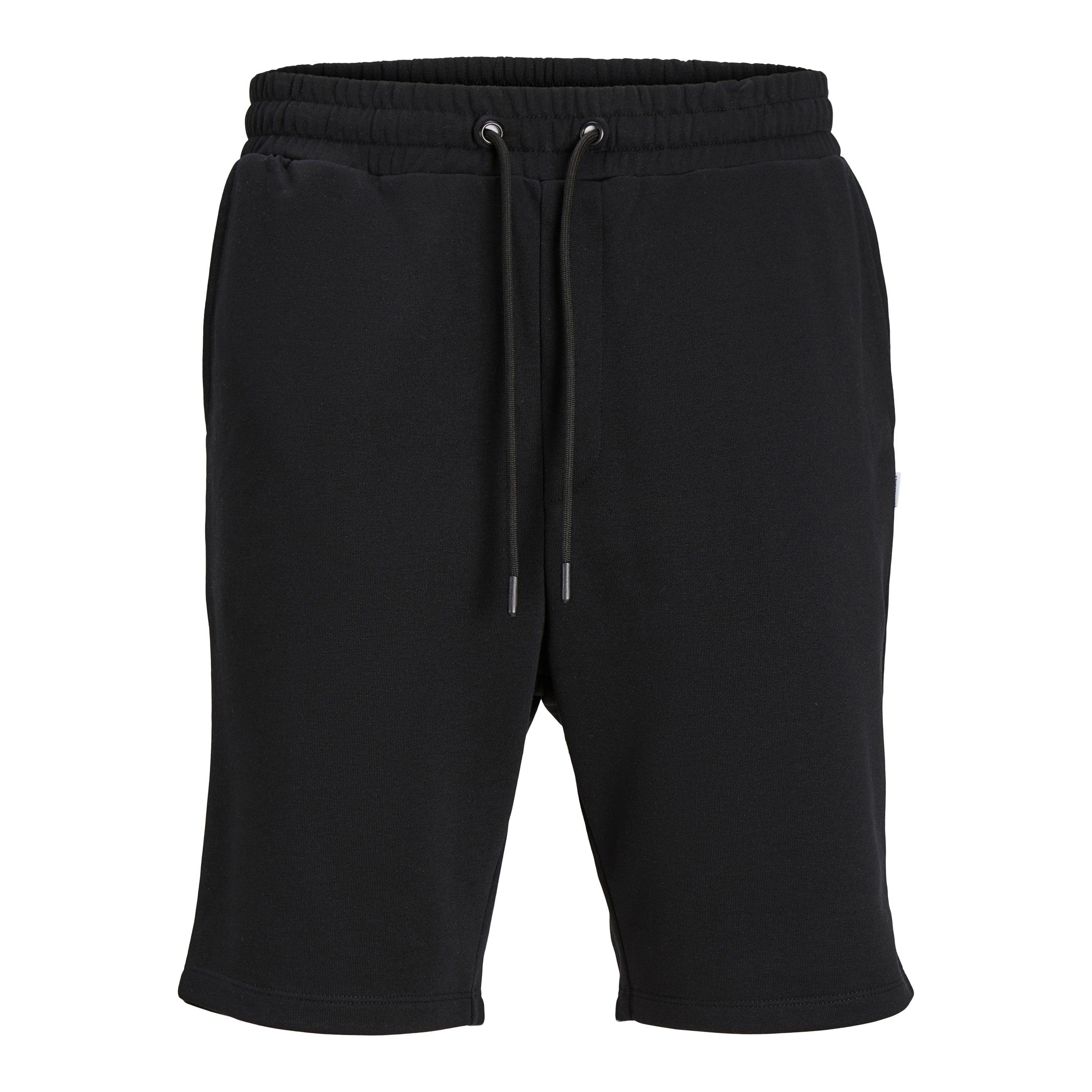 Preto - Jack and Jones - Men's Fleece Jogger Shorts - 4