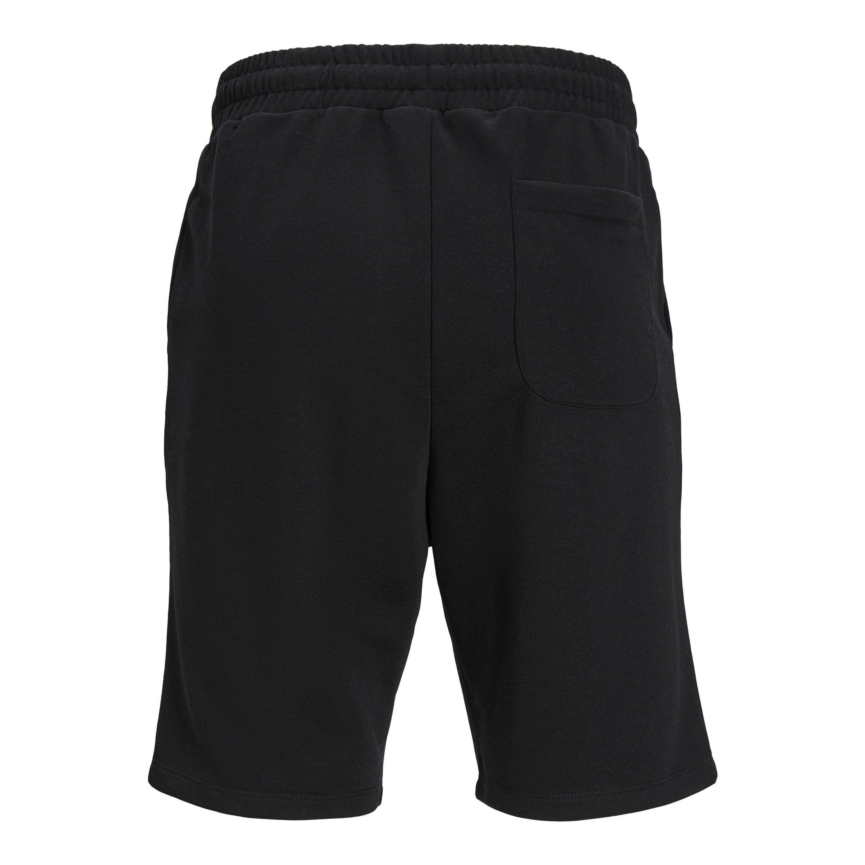 Preto - Jack and Jones - Men's Fleece Jogger Shorts - 5