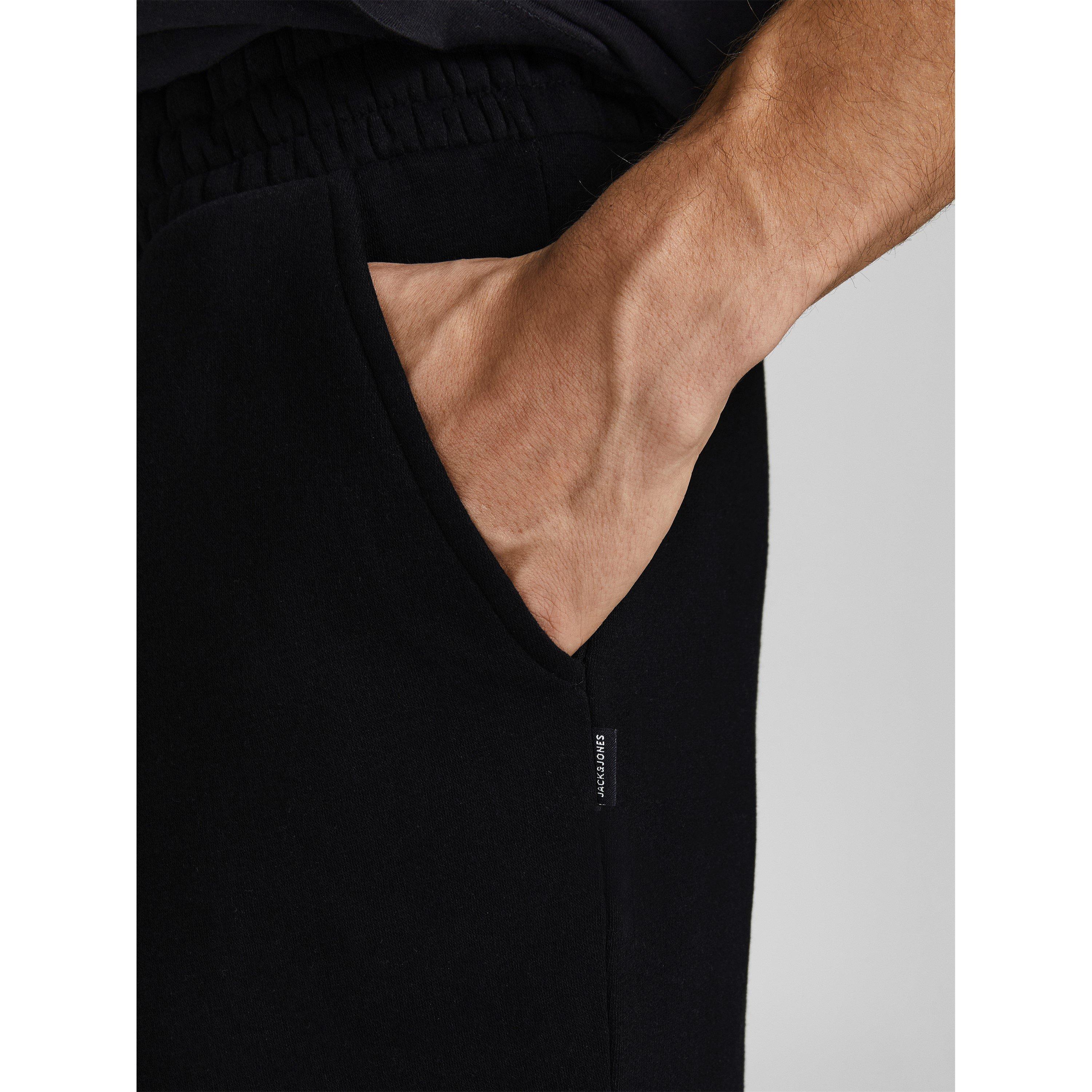 Preto - Jack and Jones - Men's Fleece Jogger Shorts - 7