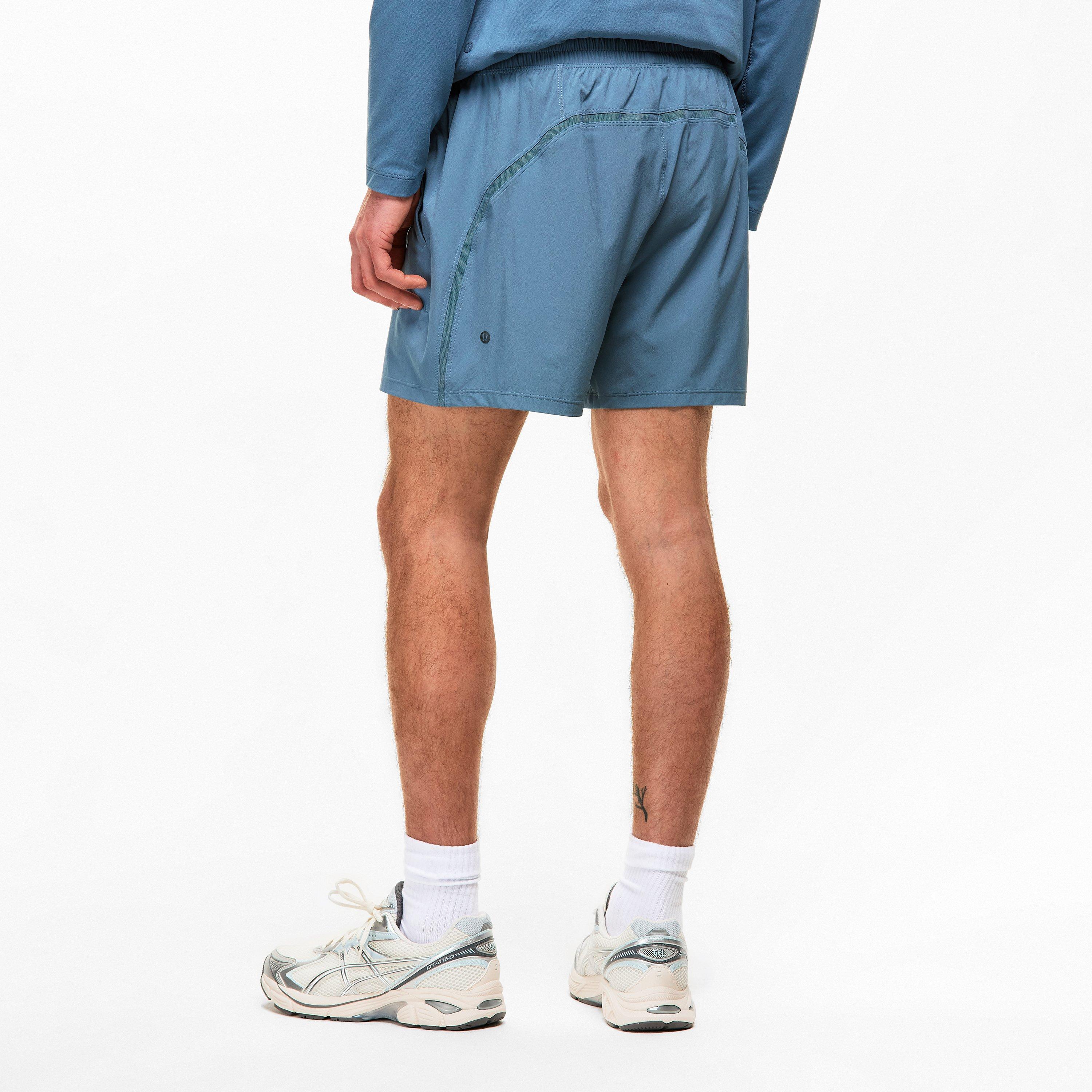 Steel Blue - Lululemon - Men's Pace Breaker Performance Gym Shorts - 4