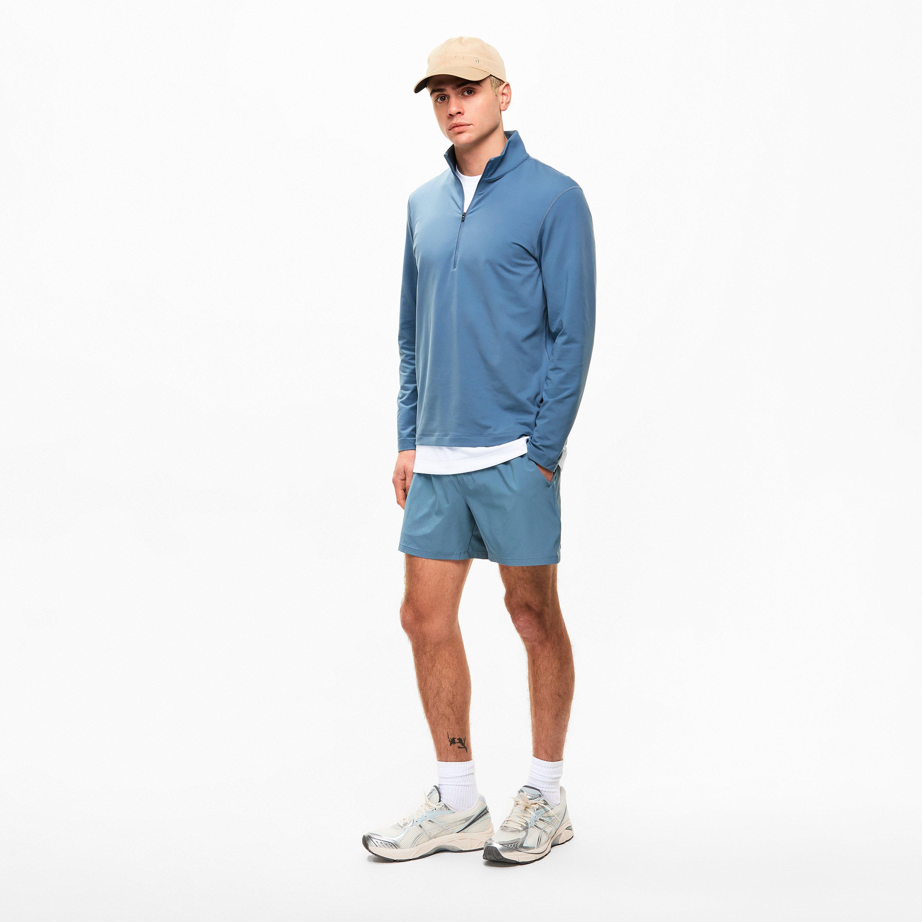 Steel Blue - Lululemon - Men's Pace Breaker Performance Gym Shorts - 6