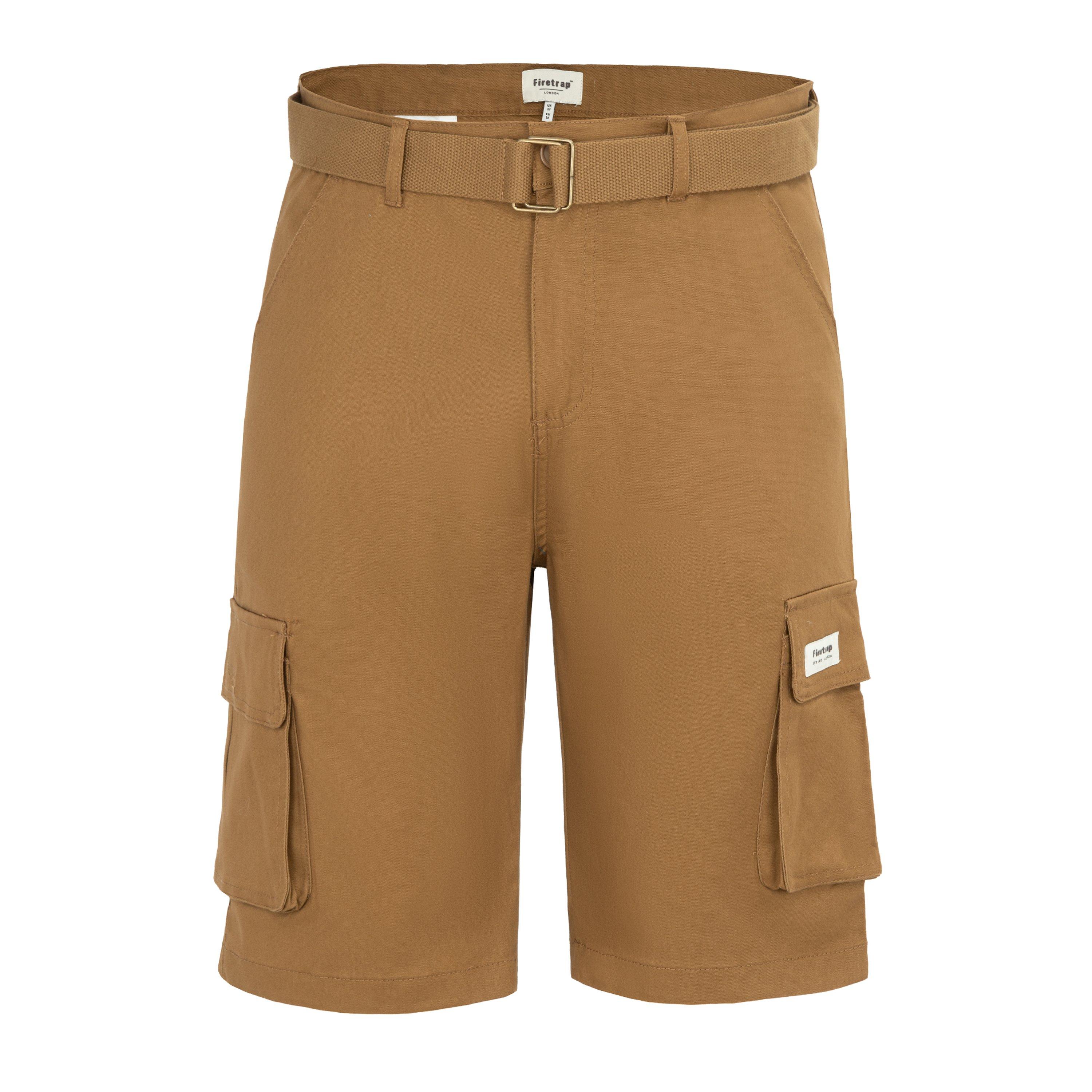 Firetrap Men's Cargo Shorts - Timber - 36W R