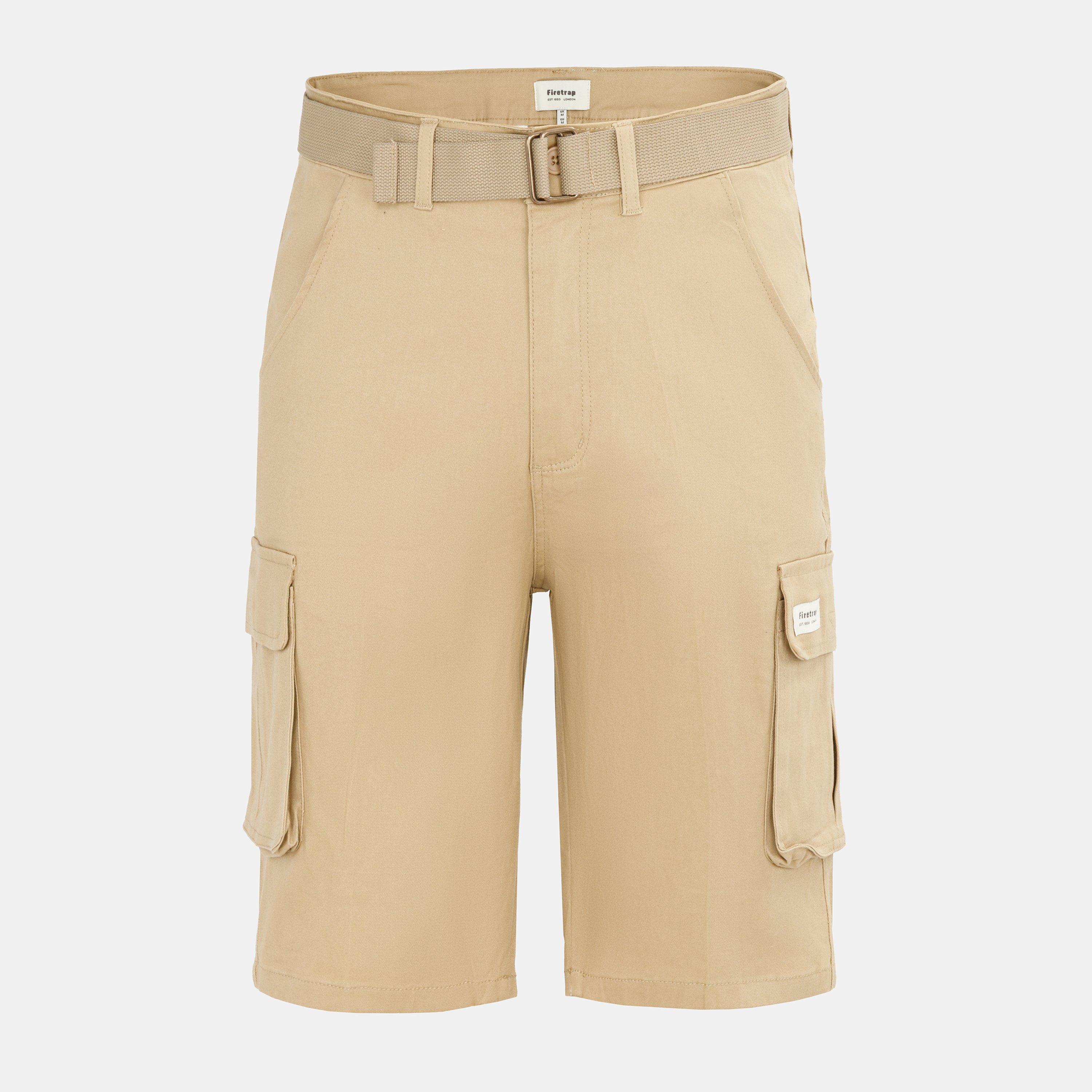 Firetrap Men's Cargo Shorts - Khaki - XL