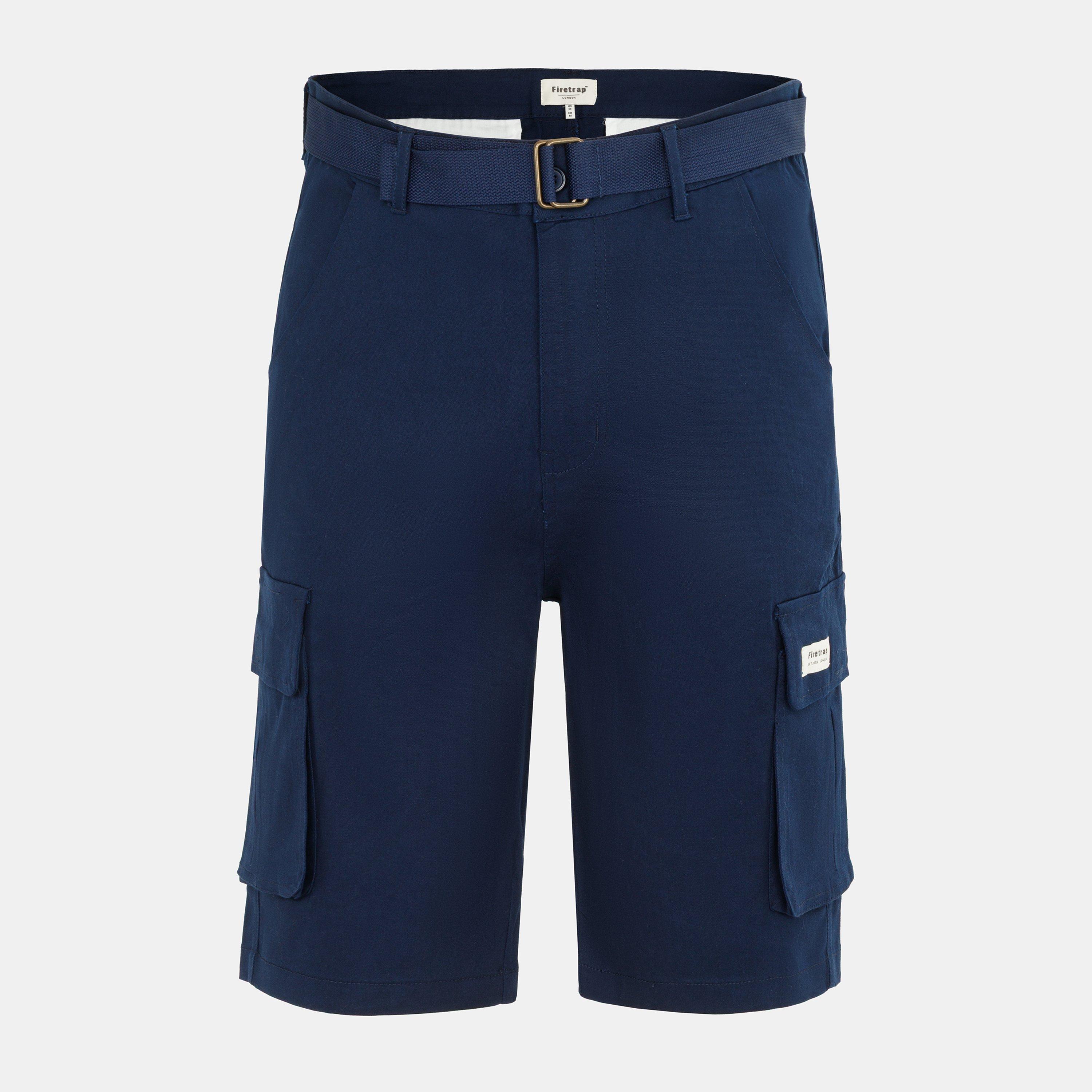 Firetrap Men's Cargo Shorts - Navy - 4XL