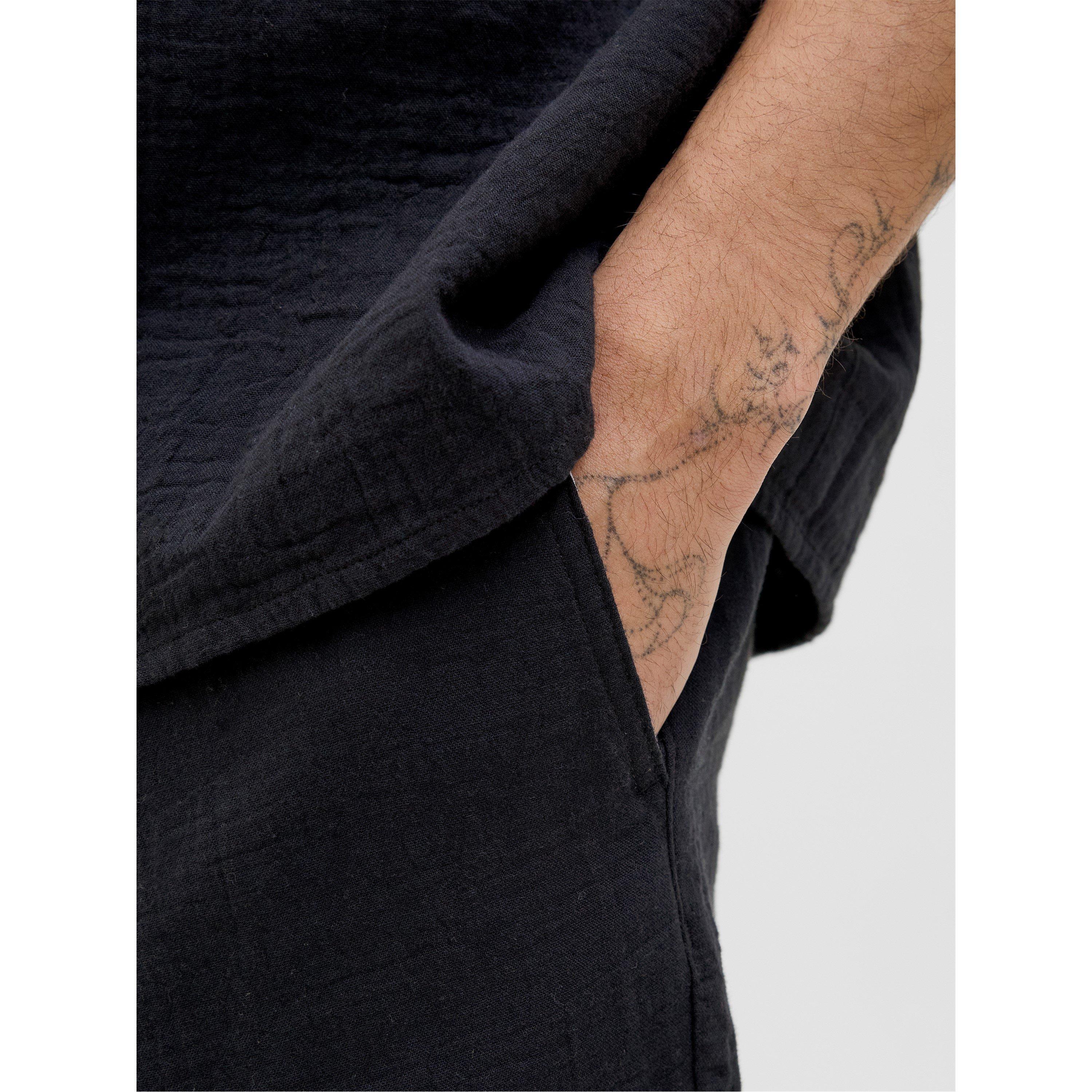 Zwart - Jack and Jones - Patras Fleece Jogger Shorts - 6