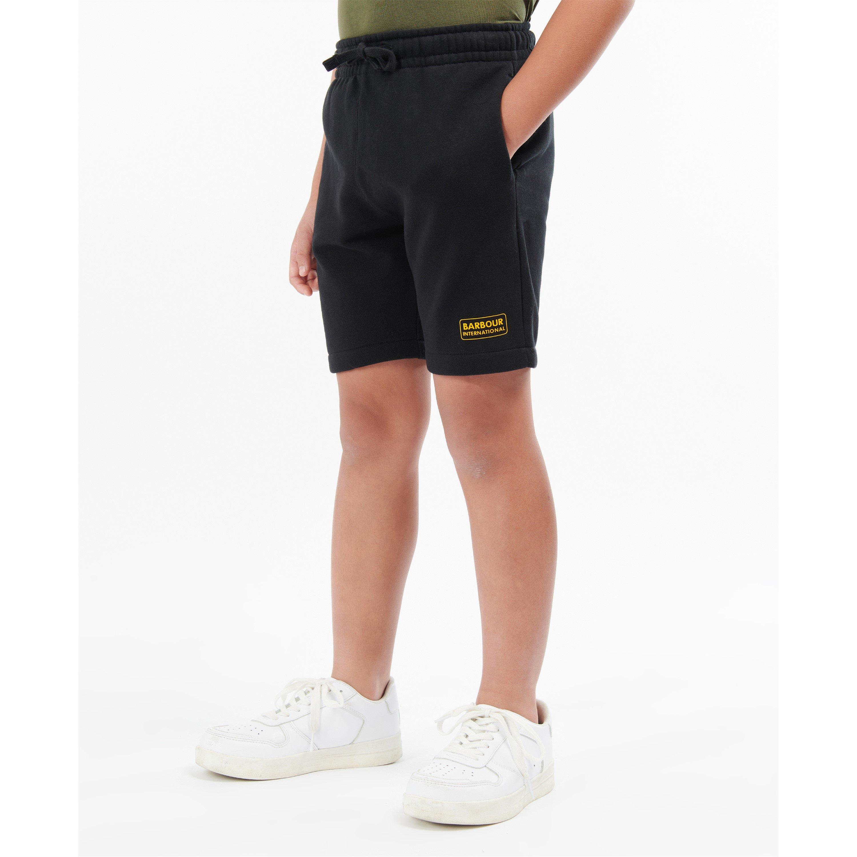 Black - Barbour International - Boys Essential Jersey Shorts - 2