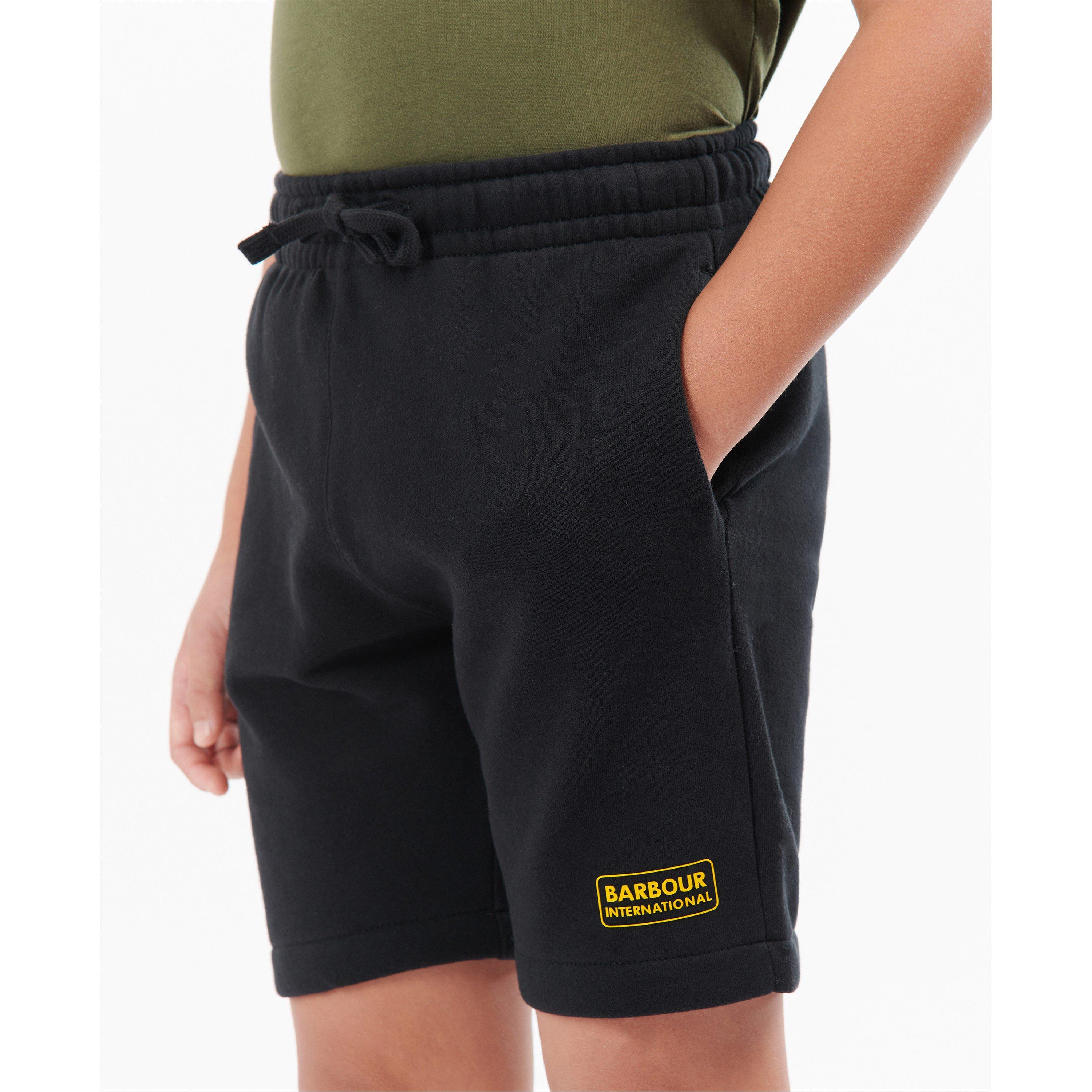 Black - Barbour International - Boys Essential Jersey Shorts - 5