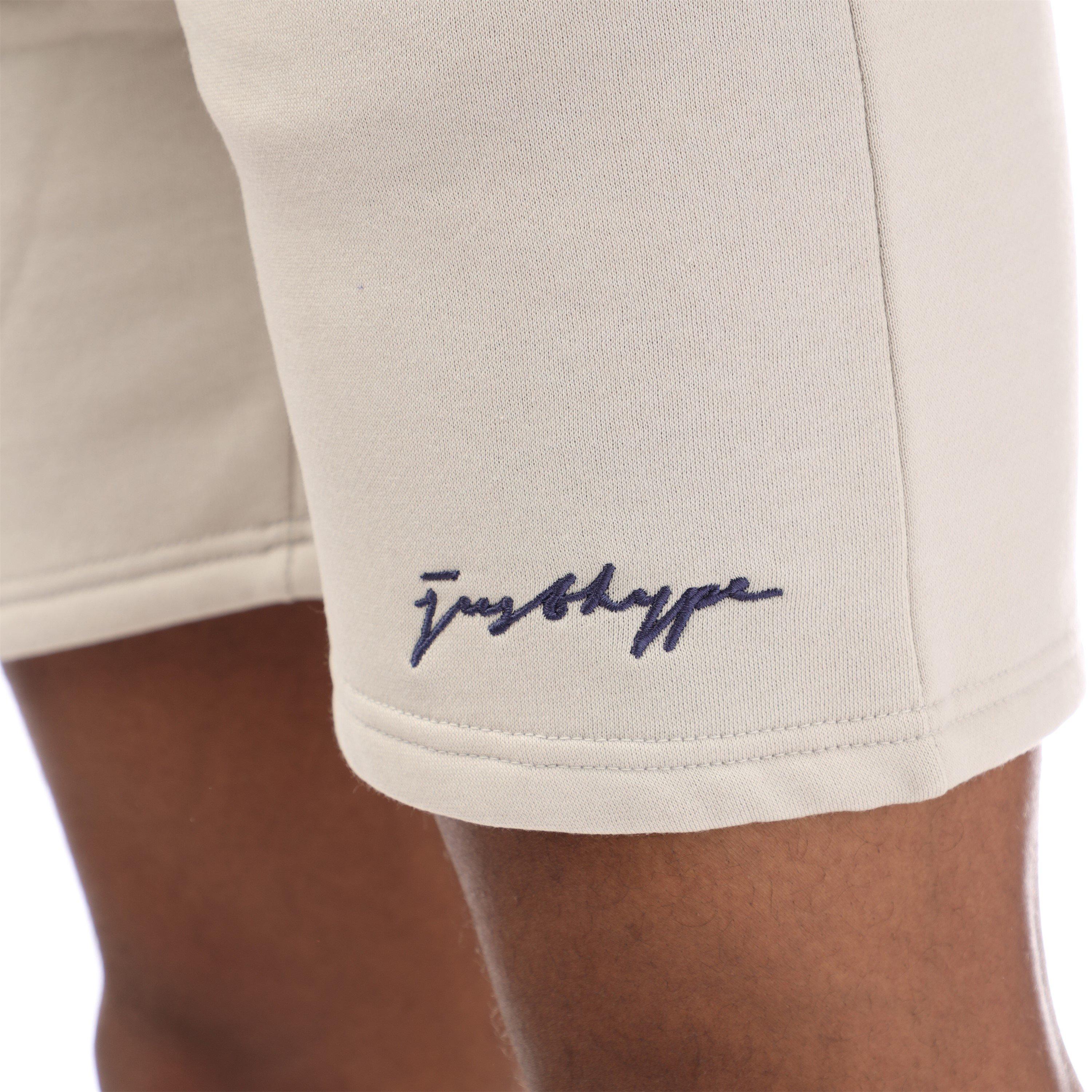 Grey - Hype - Unisex Adults Regular Jersey Jogger Shorts - 3
