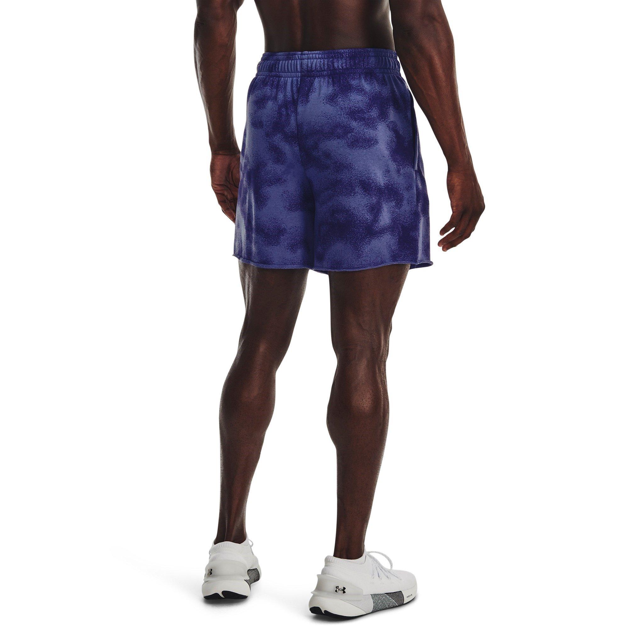 Bleu - Under Armour - Rival Terry 6inch Gym Shorts Mens - 3