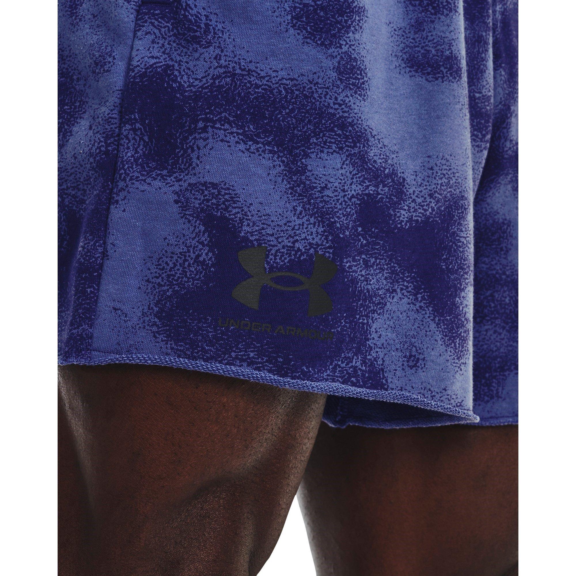 Bleu - Under Armour - Rival Terry 6inch Gym Shorts Mens - 5