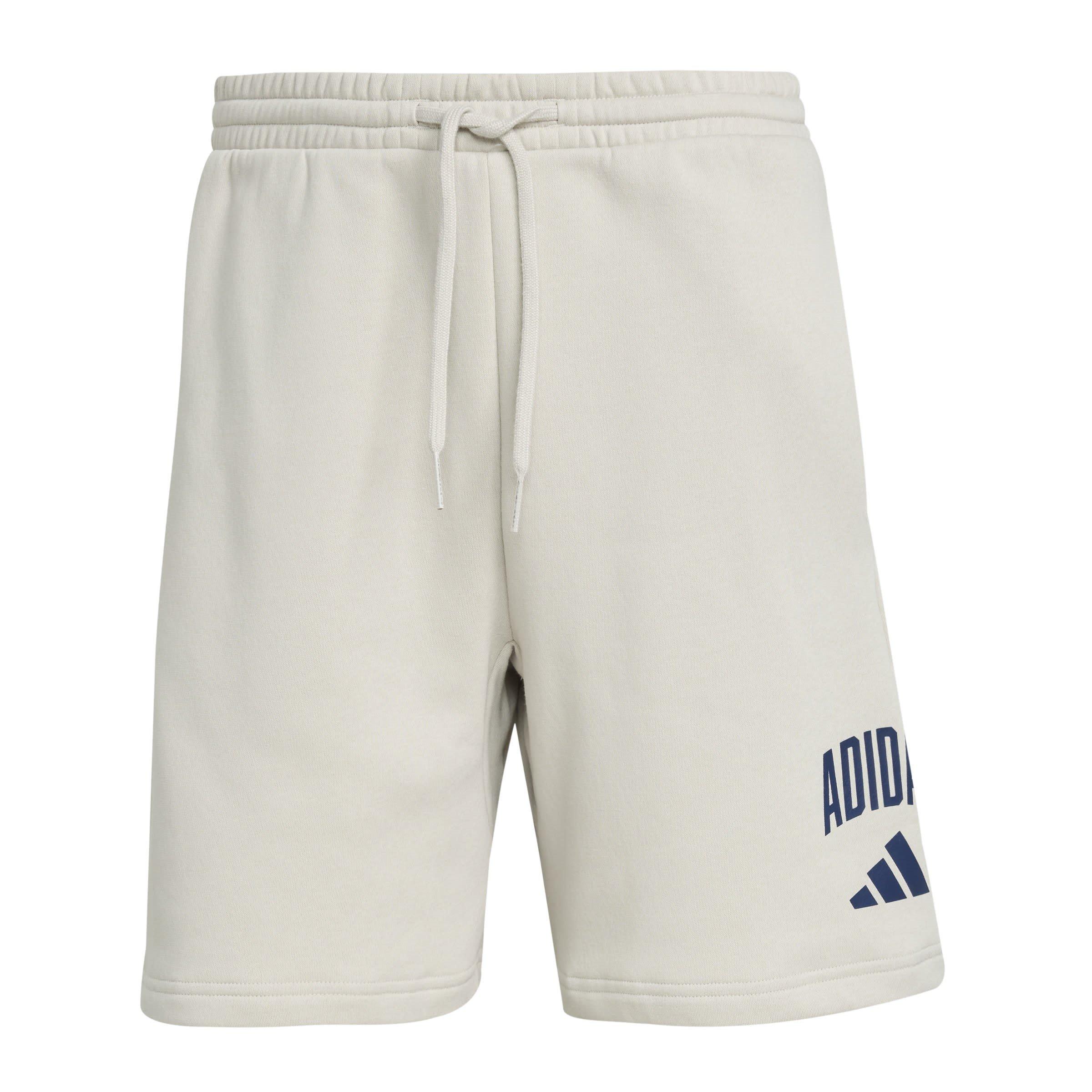 Adidas Men's Collegiate Jogger Shorts - Alumina/Blue - S