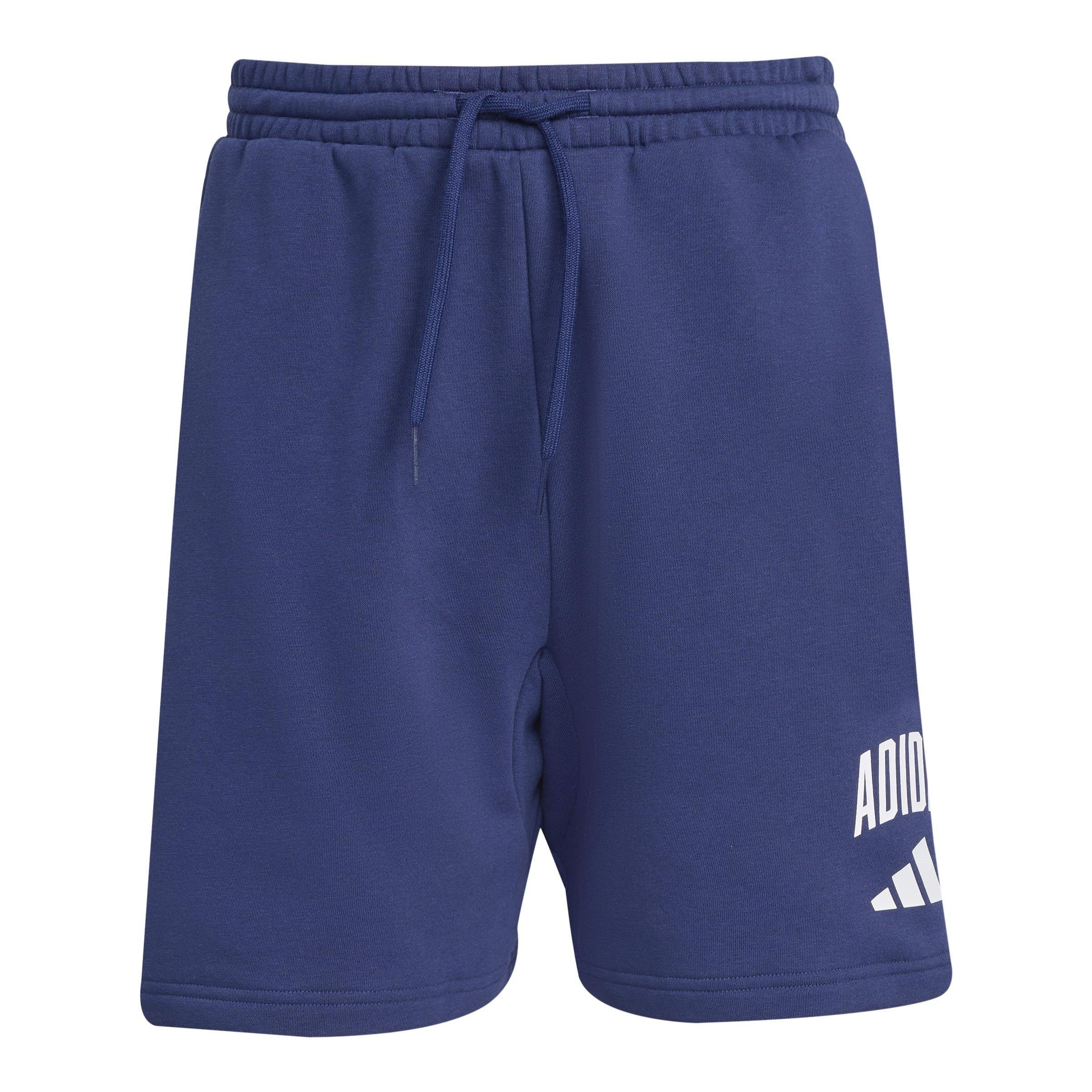 Adidas Men's Collegiate Jogger Shorts - Blue/White - S