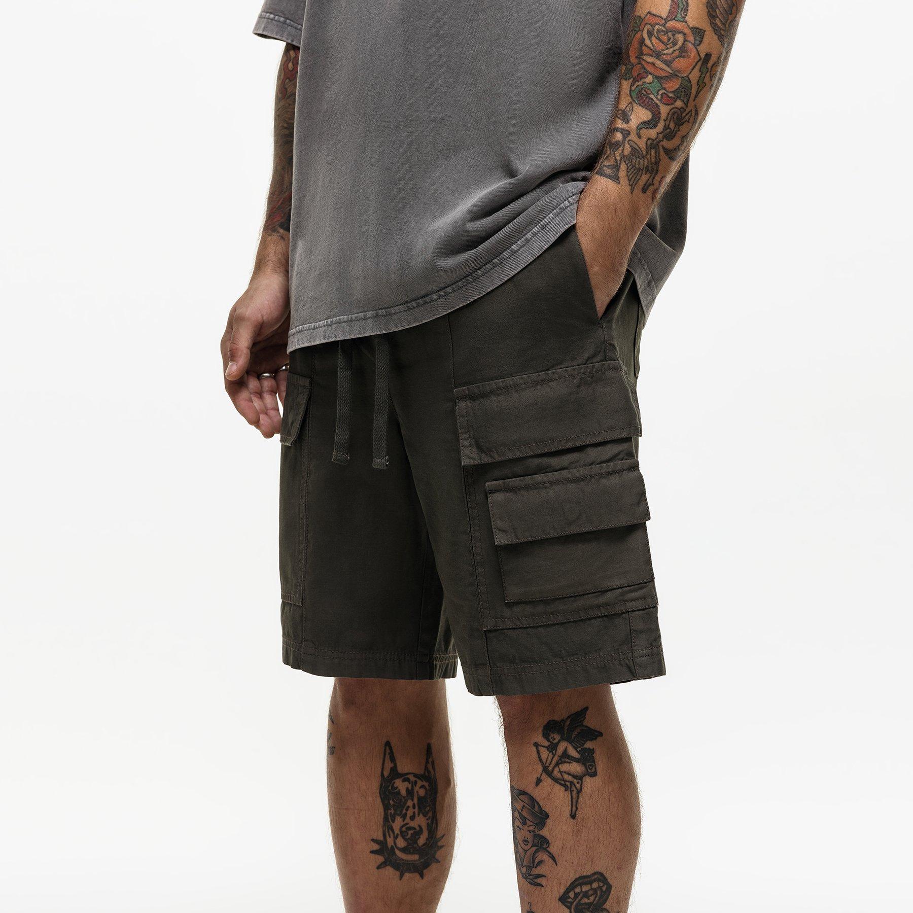 Khaki - Good For Nothing - Cargo Shorts - 3