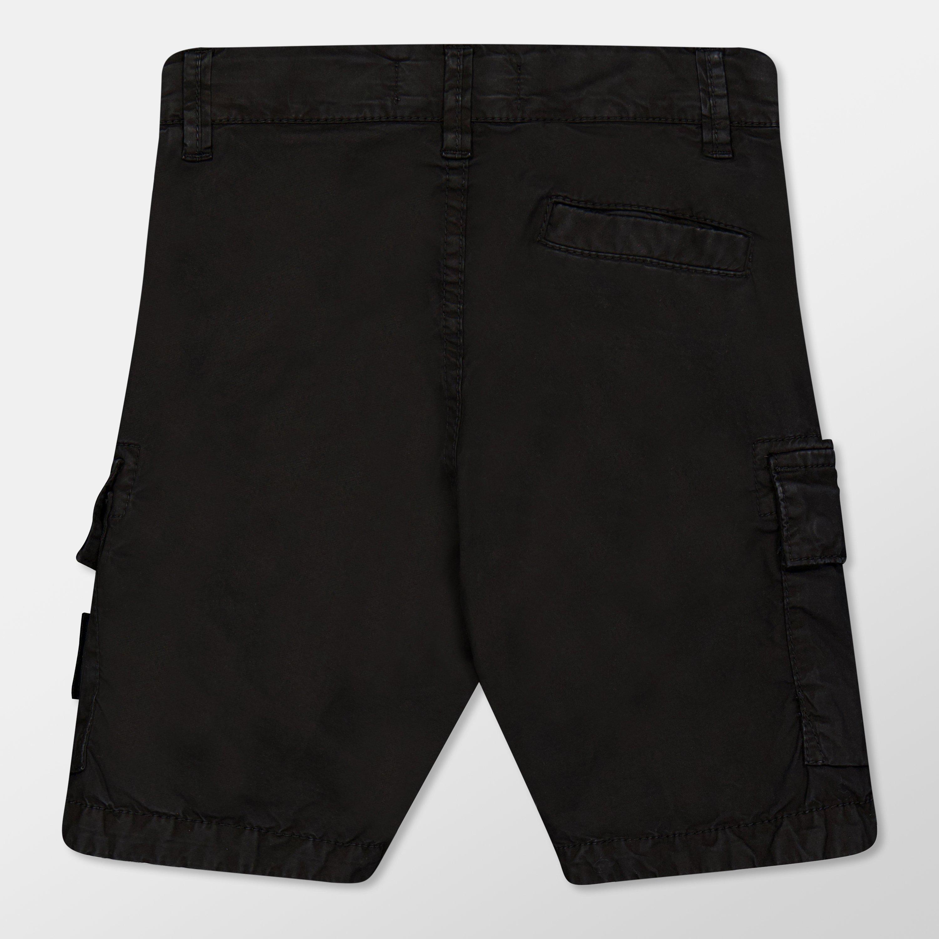 Black V0129 - Stone Island - Cargo Bermuda Shorts Juniors - 2