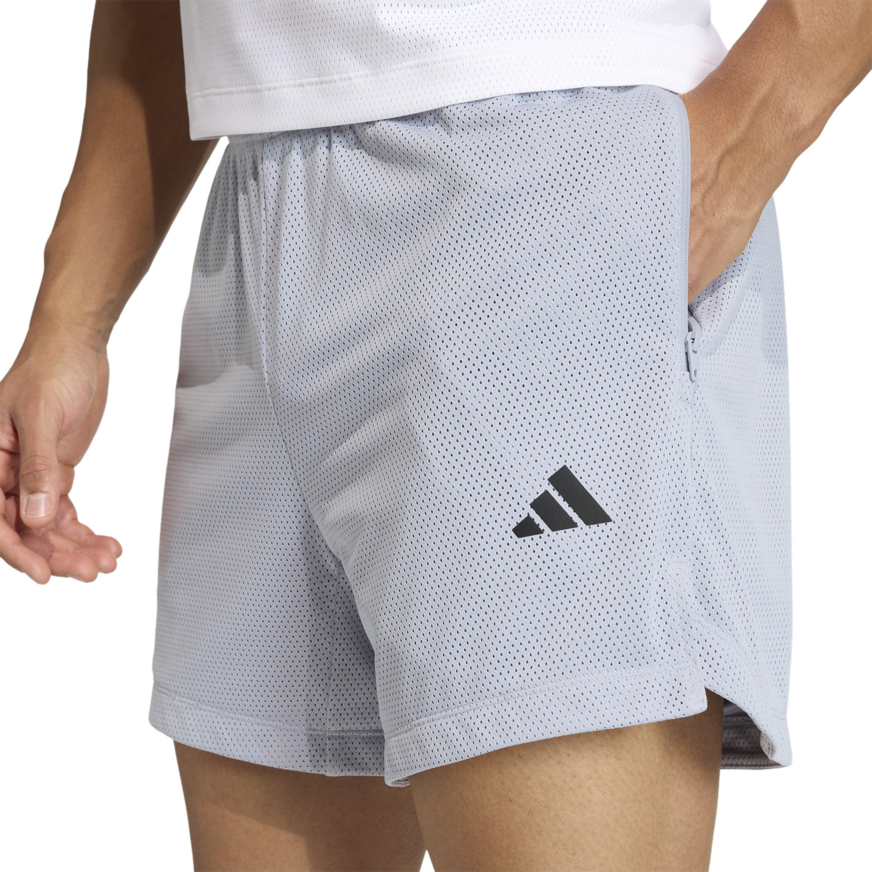 Halo Silver - adidas - Men's Performance Gym Shorts - 4