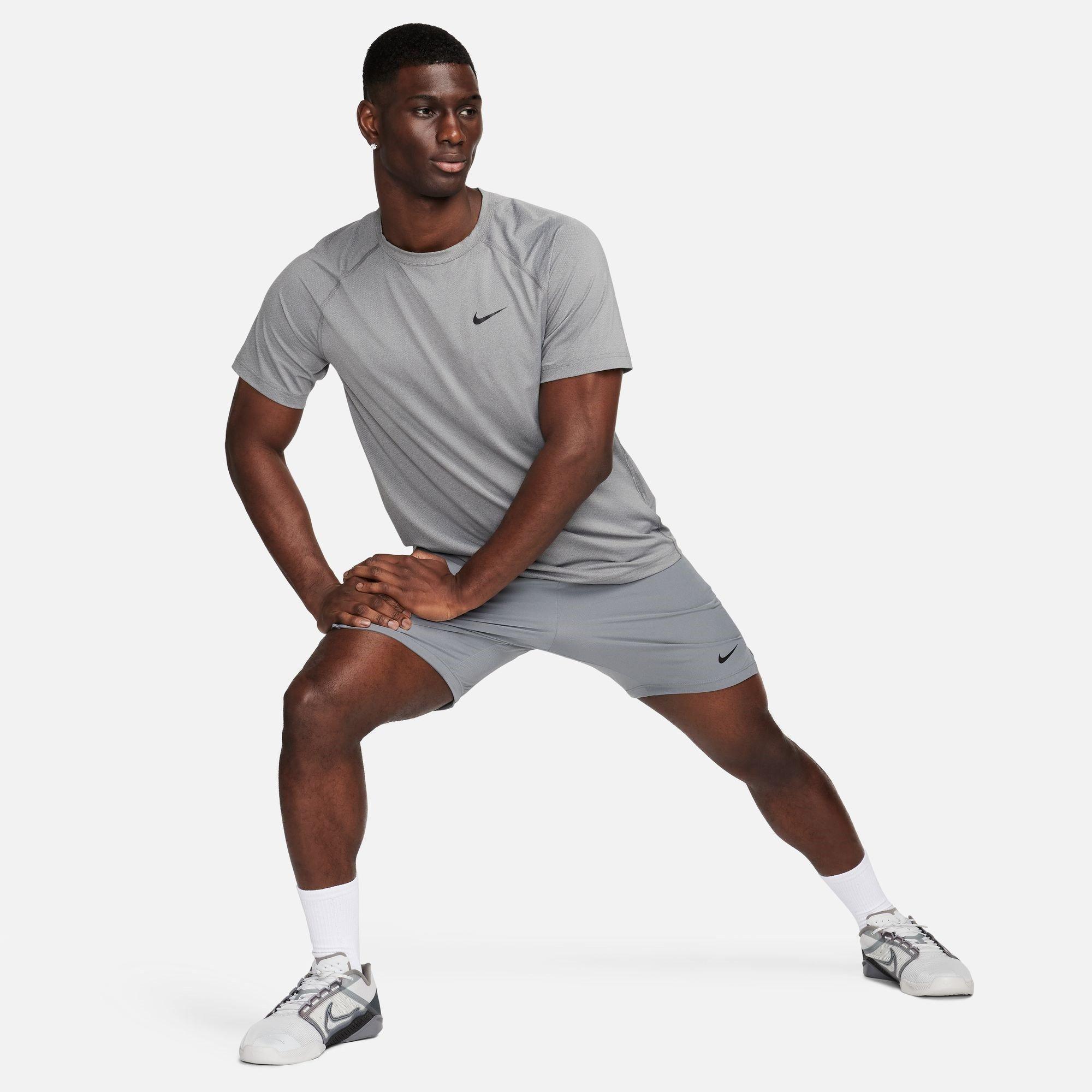 Grey - Nike - Pro Dri-FIT Flex Rep Men's Shorts - 9