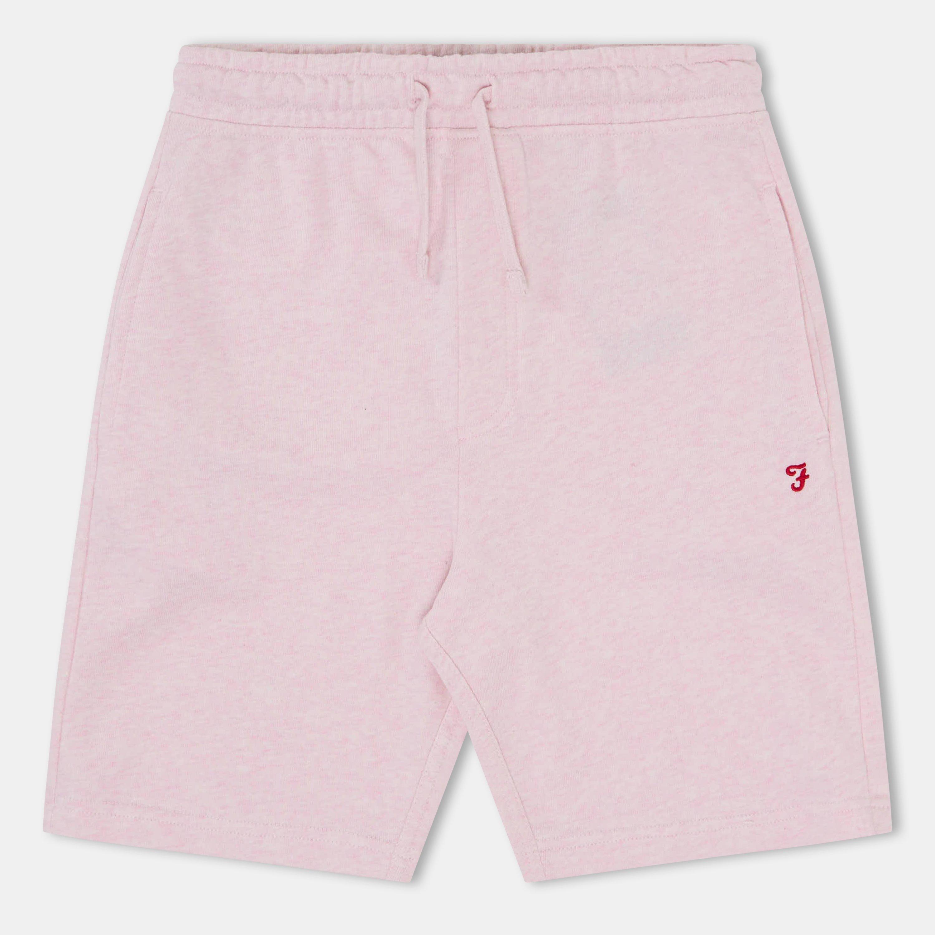 Pink - Farah - Unisex Kids' Orleander Fleece Jogger Shorts - 1