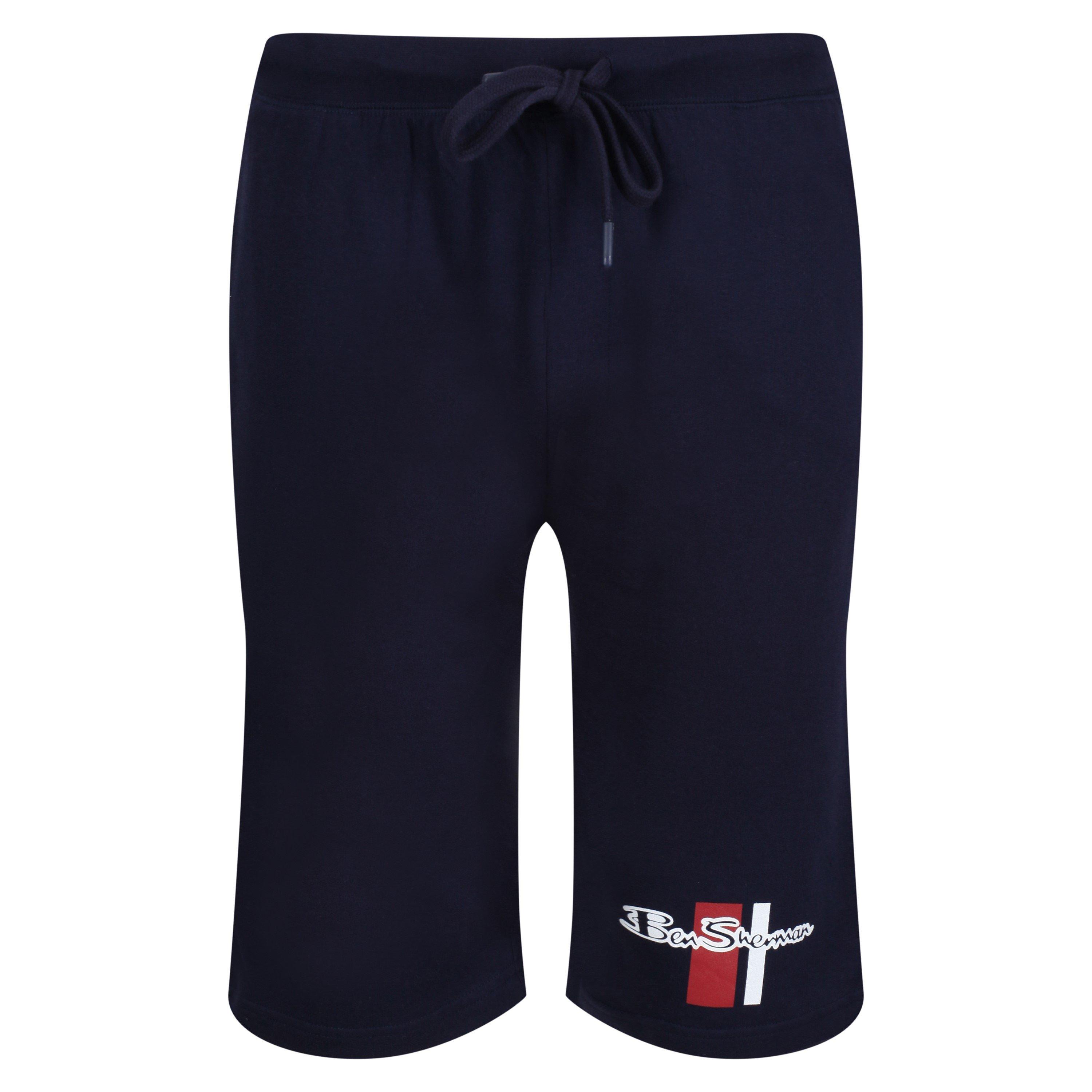 Ben Sherman Men's Fleece Jogger Shorts - Navy - Small