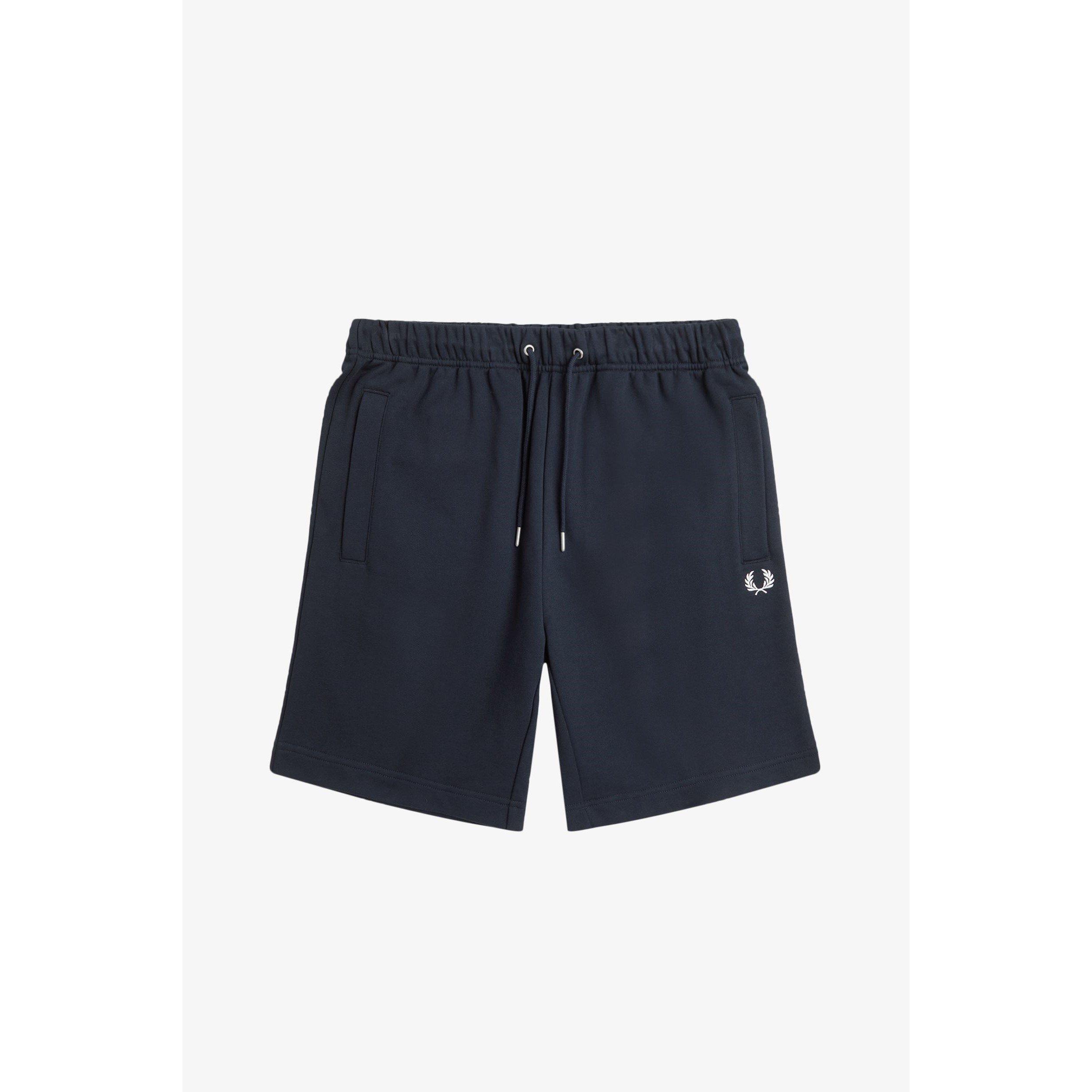 Fred Perry Men's Fleece Jogger Shorts - Navy 608 - S