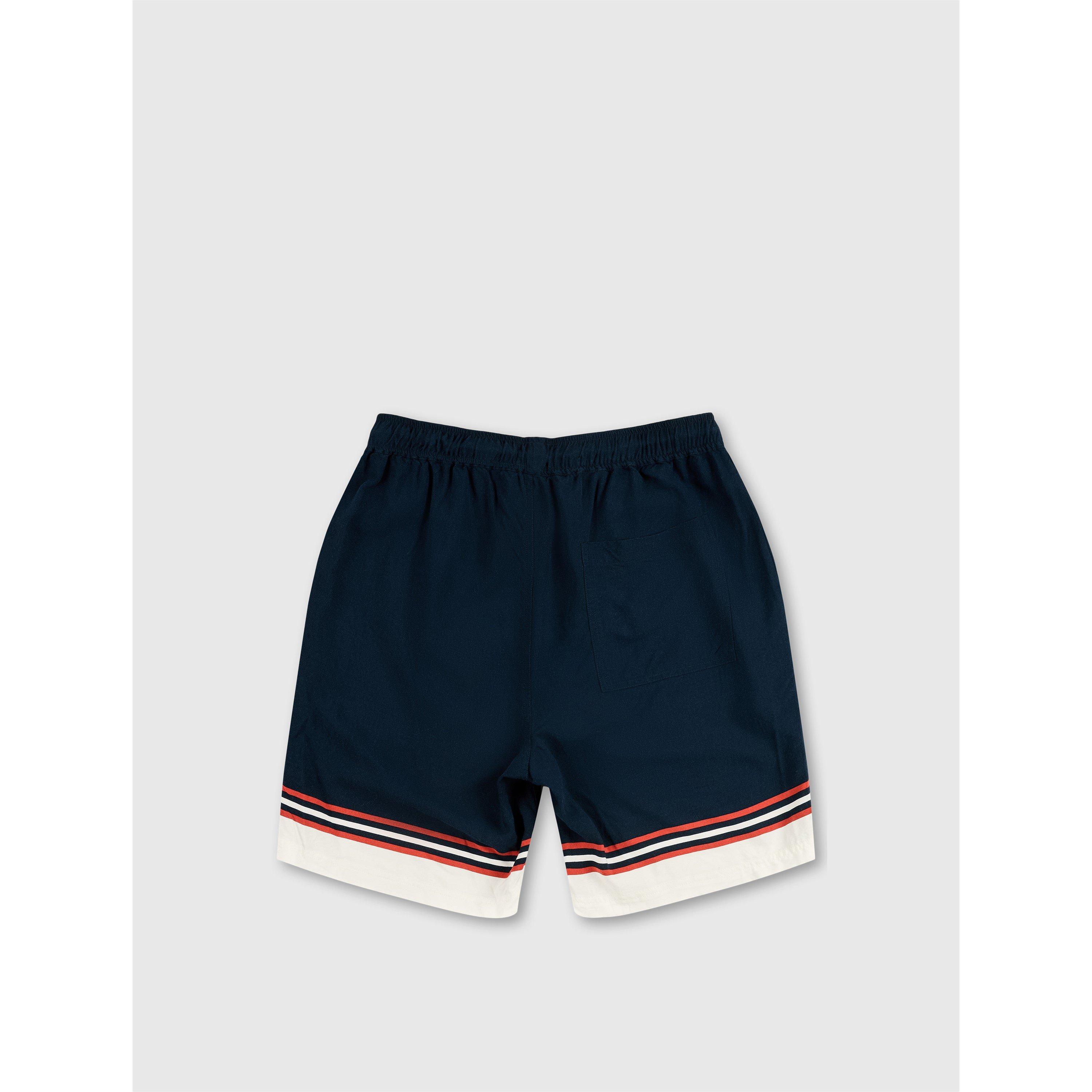 Navy - Pretty Green - Men's Valencia Fleece Jogger Shorts - 2