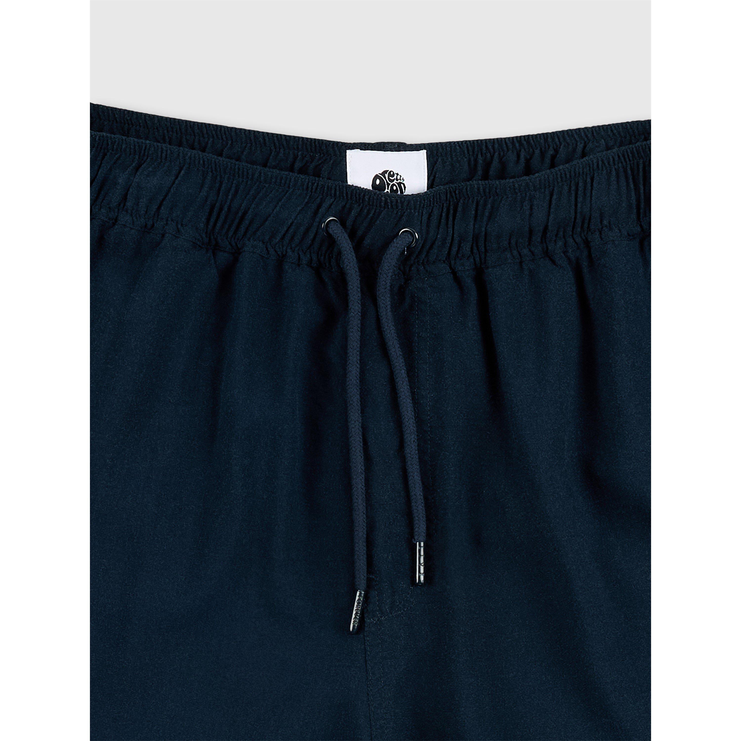 Navy - Pretty Green - Men's Valencia Fleece Jogger Shorts - 3