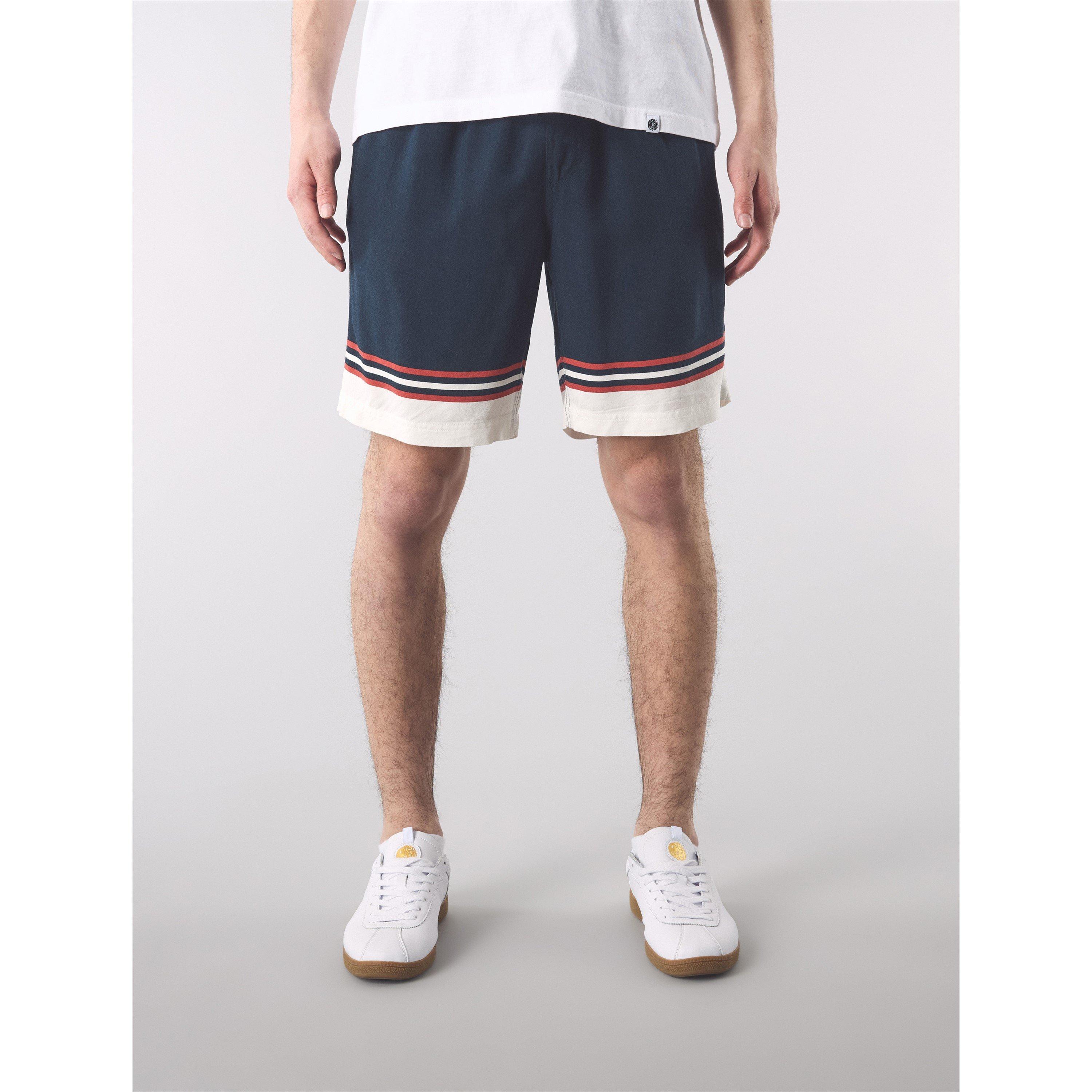 Navy - Pretty Green - Men's Valencia Fleece Jogger Shorts - 4