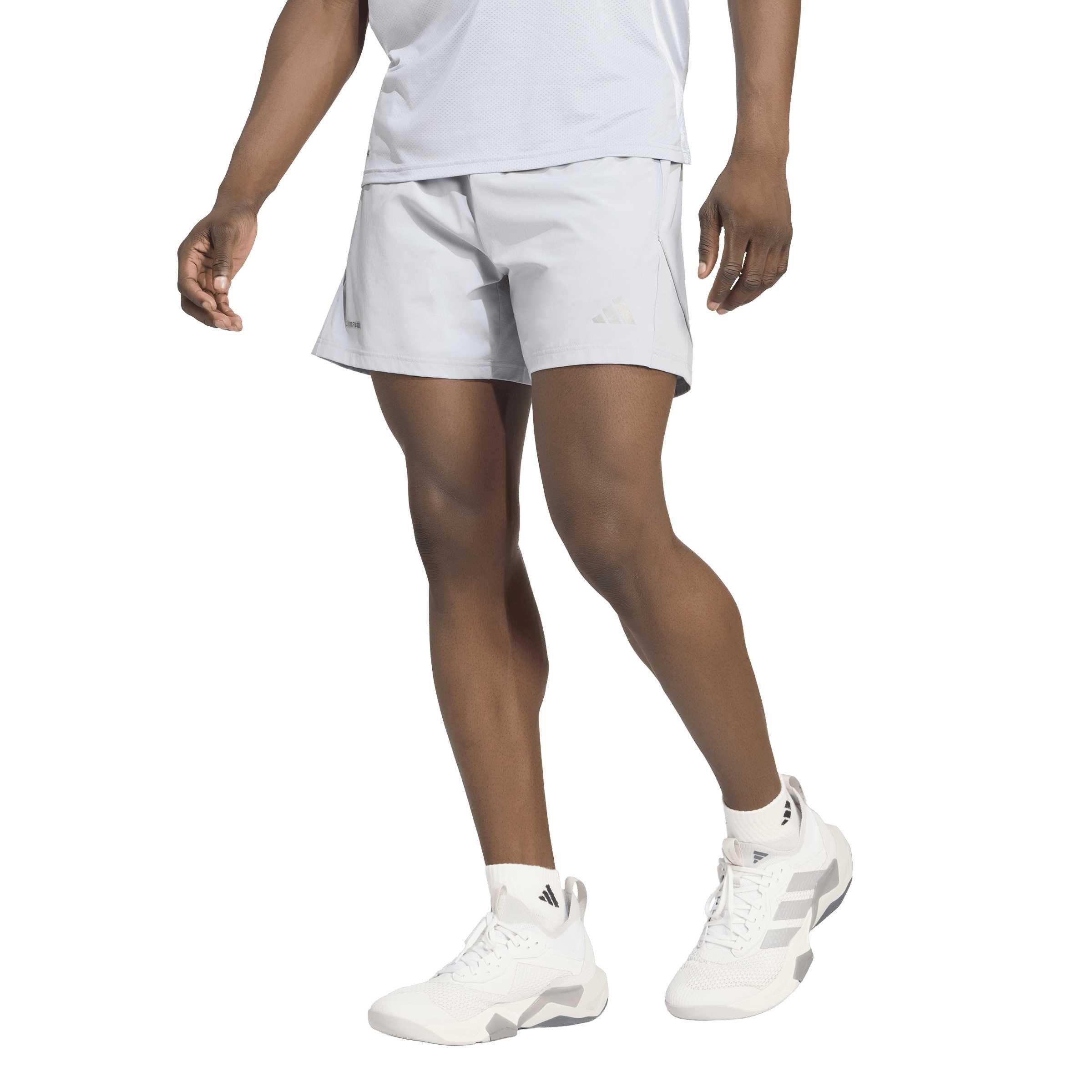 Halo Silver - adidas - Men's Tech Apparel CLIMACOOL Gym Shorts - 2