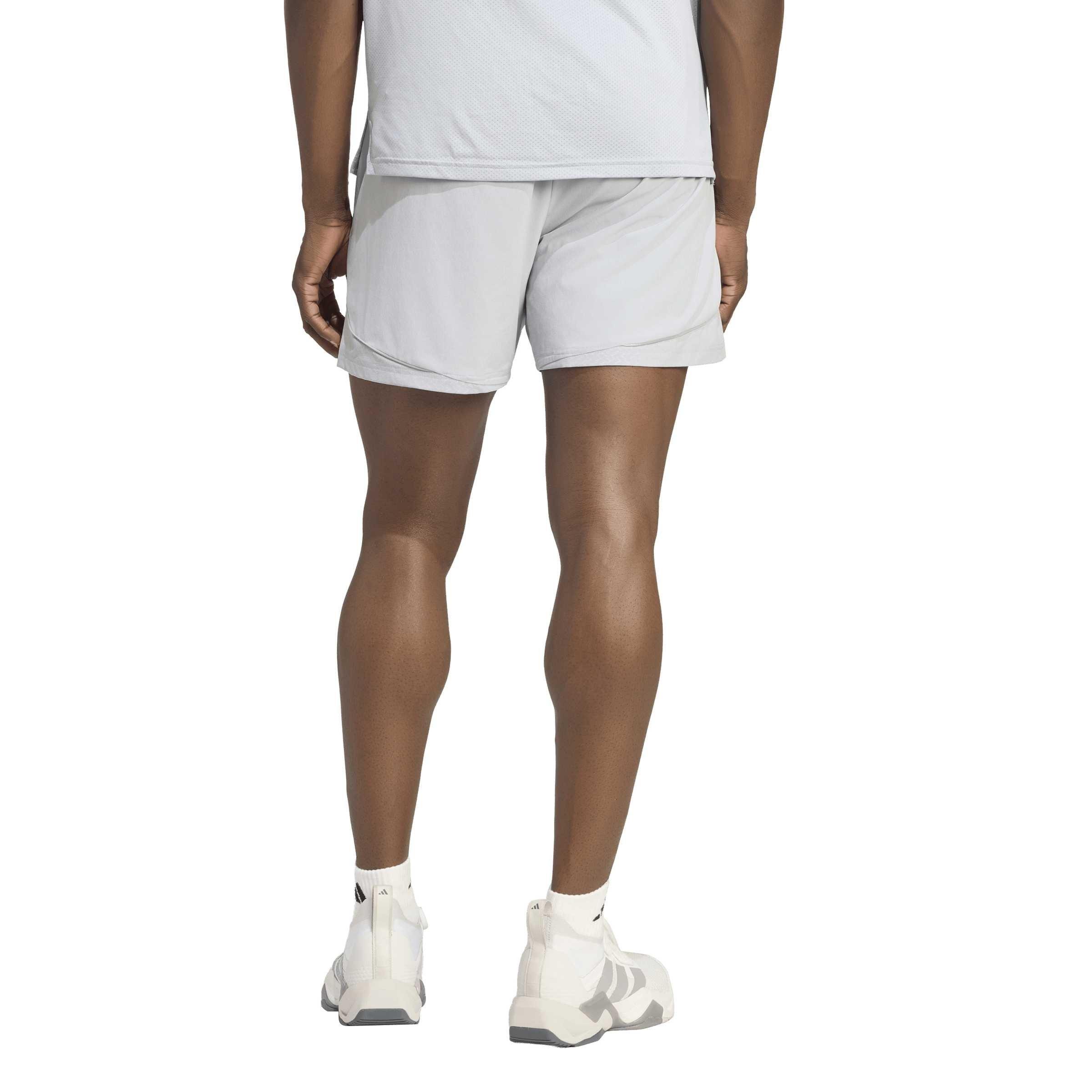 Halo Silver - adidas - Men's Tech Apparel CLIMACOOL Gym Shorts - 3