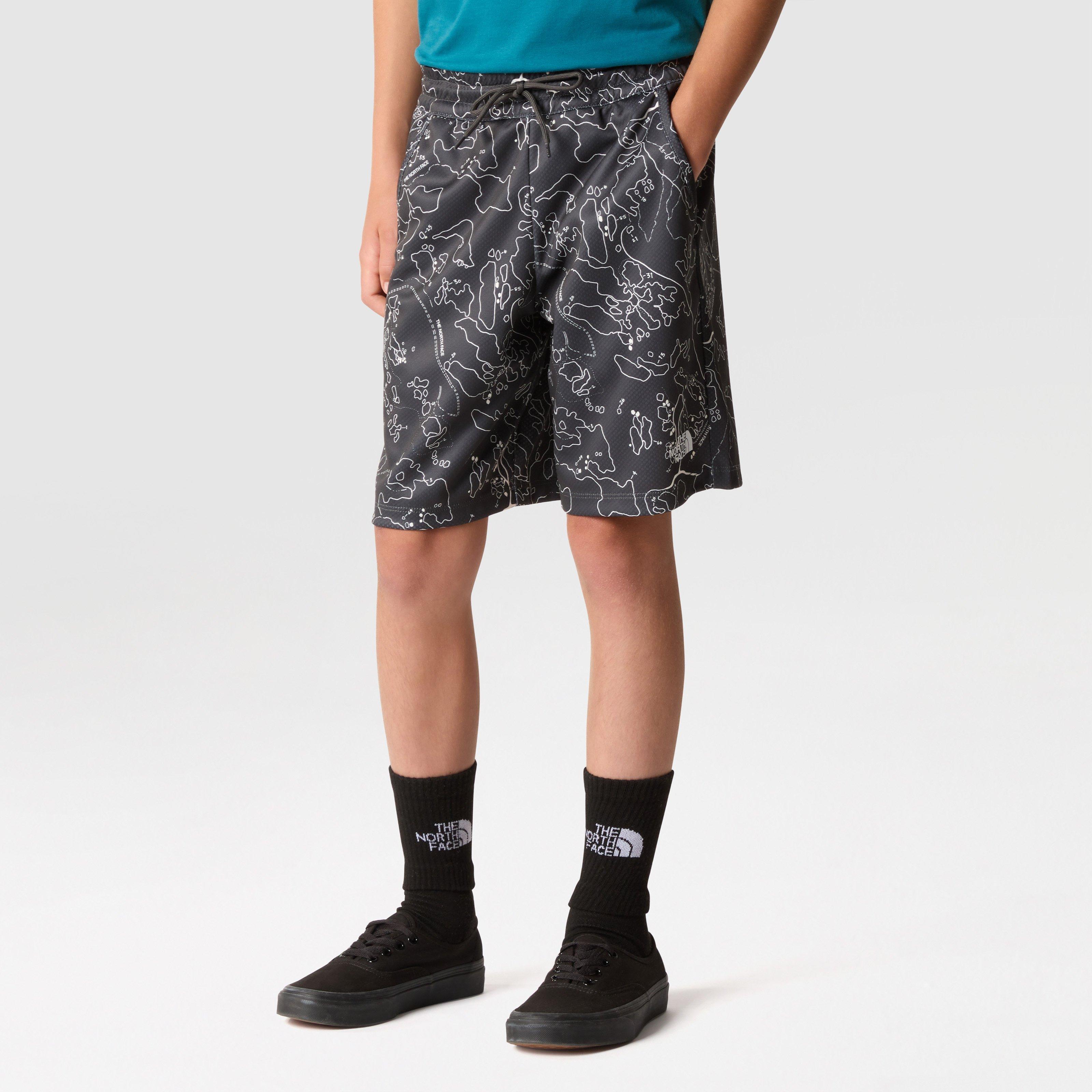 Gry Prnt SXI - The North Face - Unisex Kids' Fleece Jogger Shorts - 3