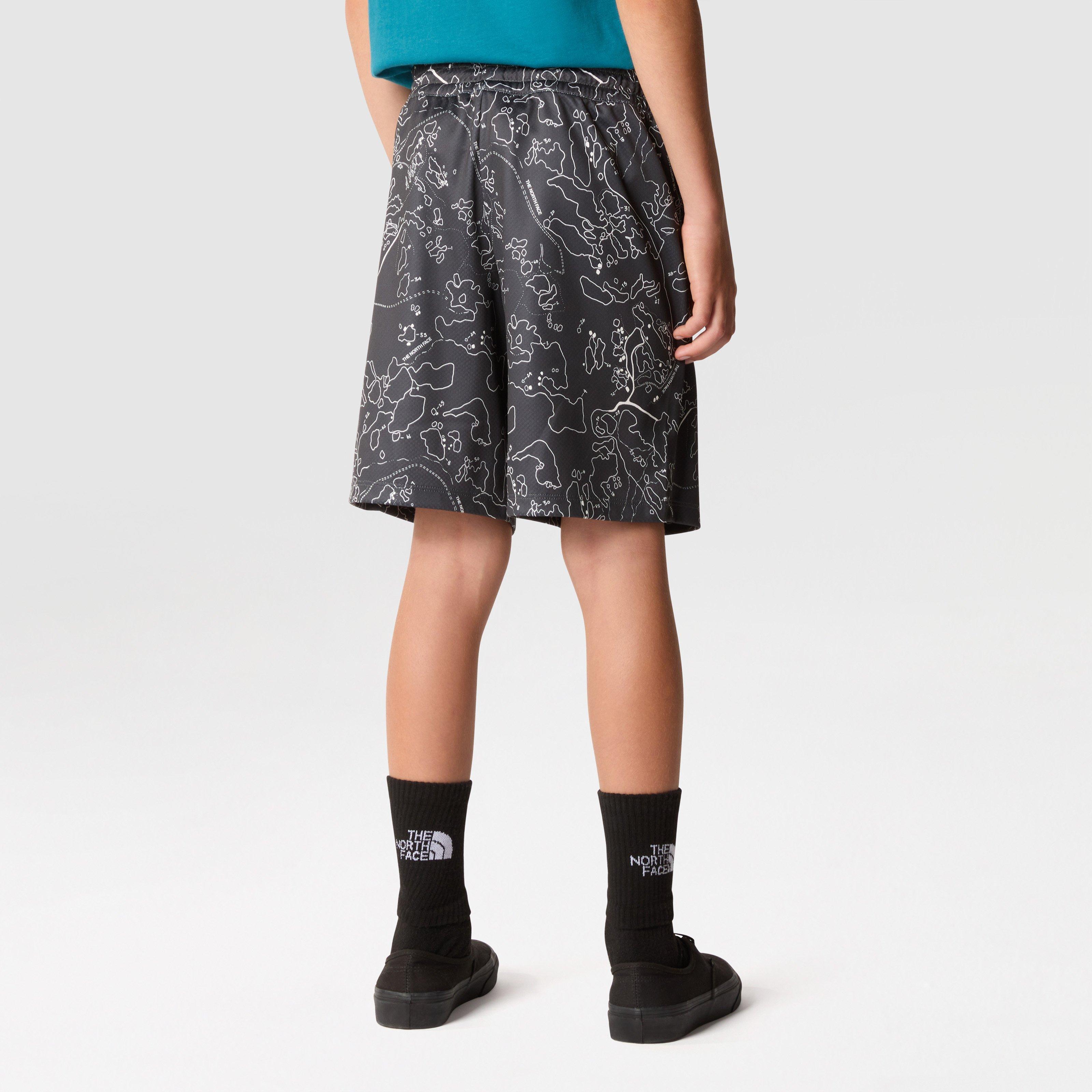 Gry Prnt SXI - The North Face - Unisex Kids' Fleece Jogger Shorts - 4