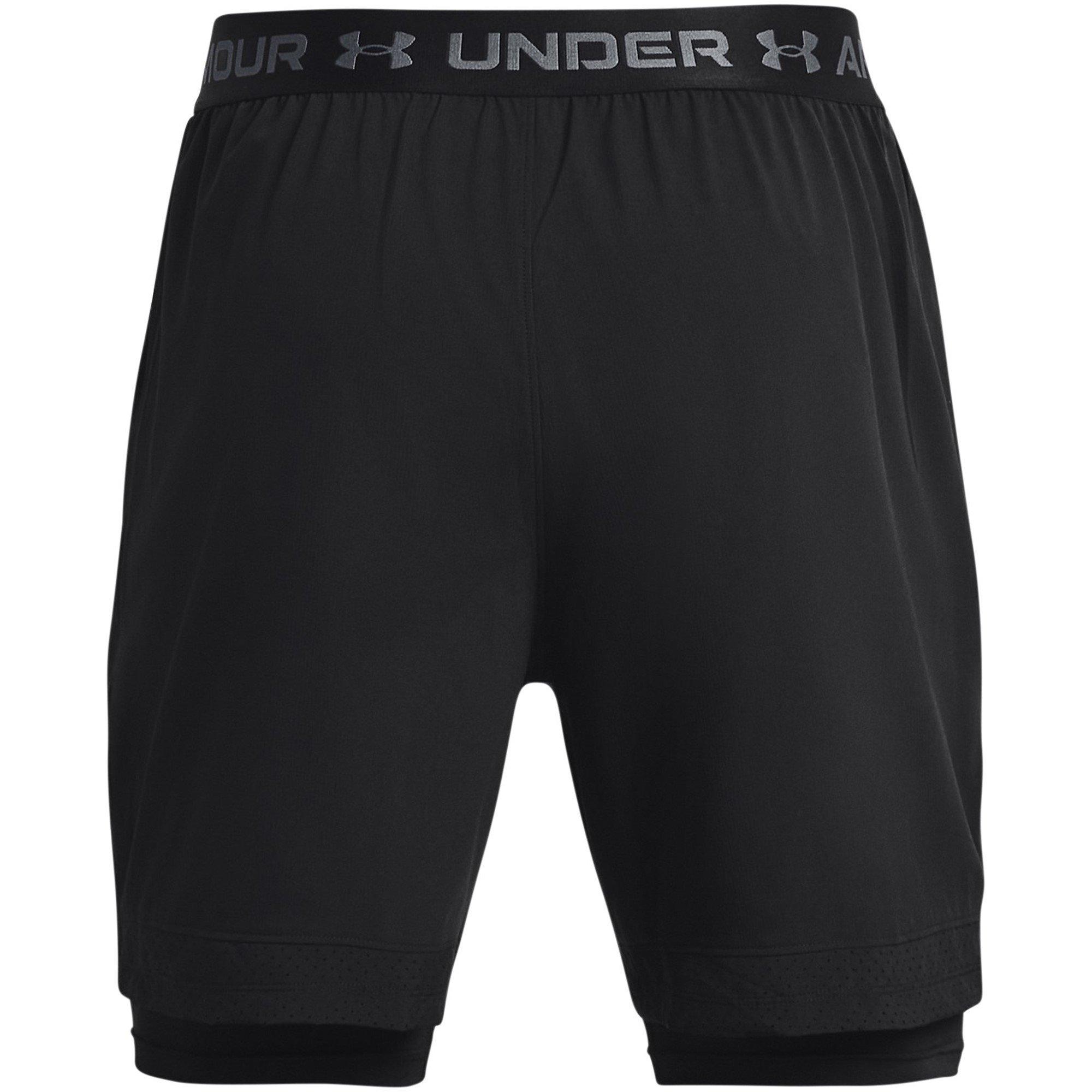 Blk/Pitch Gray - Under Armour - Vanish 2in1 Performance Gym Shorts - 7