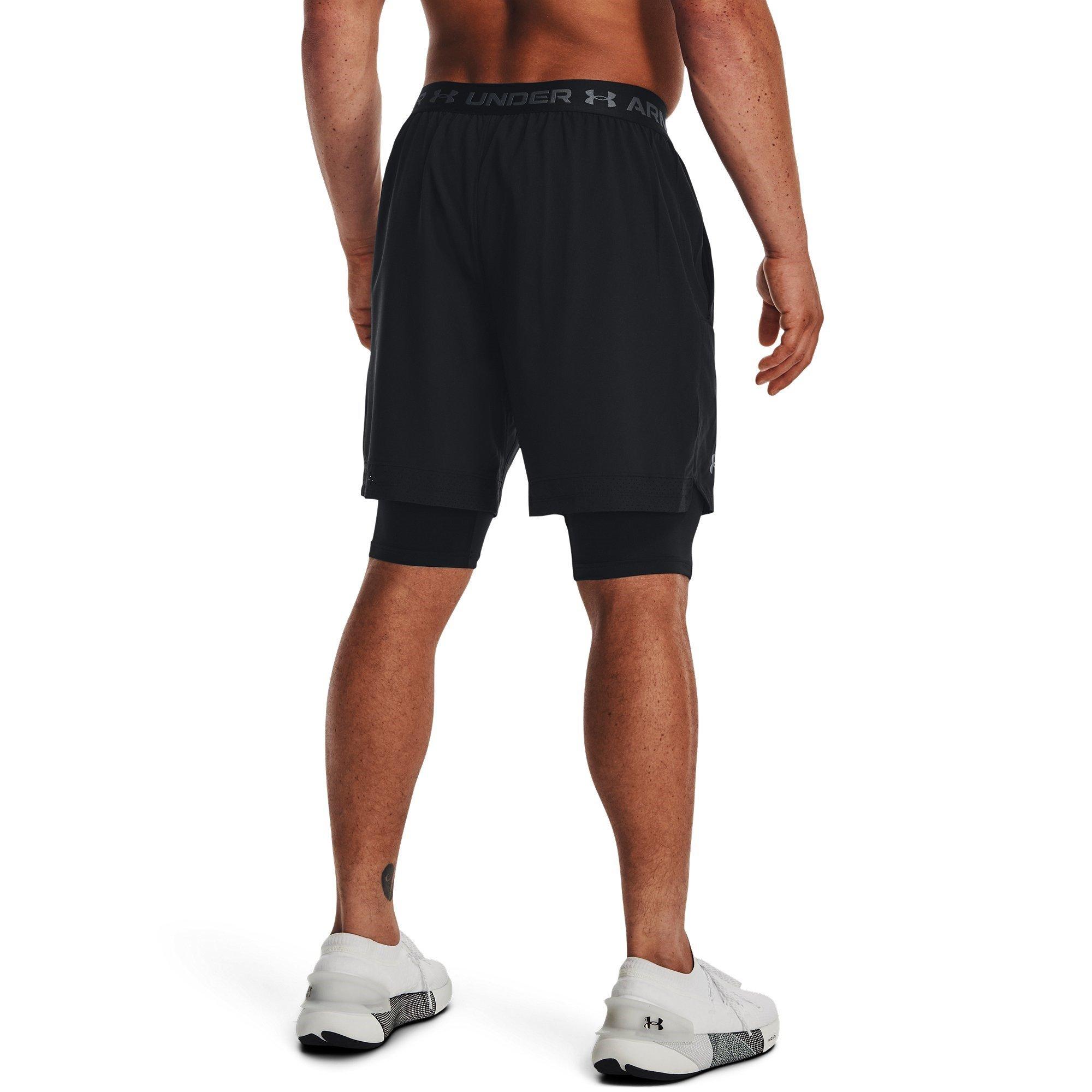 Blk/Pitch Gray - Under Armour - Vanish 2in1 Performance Gym Shorts - 3