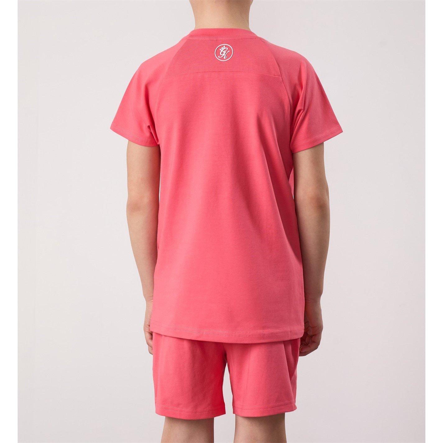  Coral - Gym King - Kids' Fleece Jogger Shorts - 3