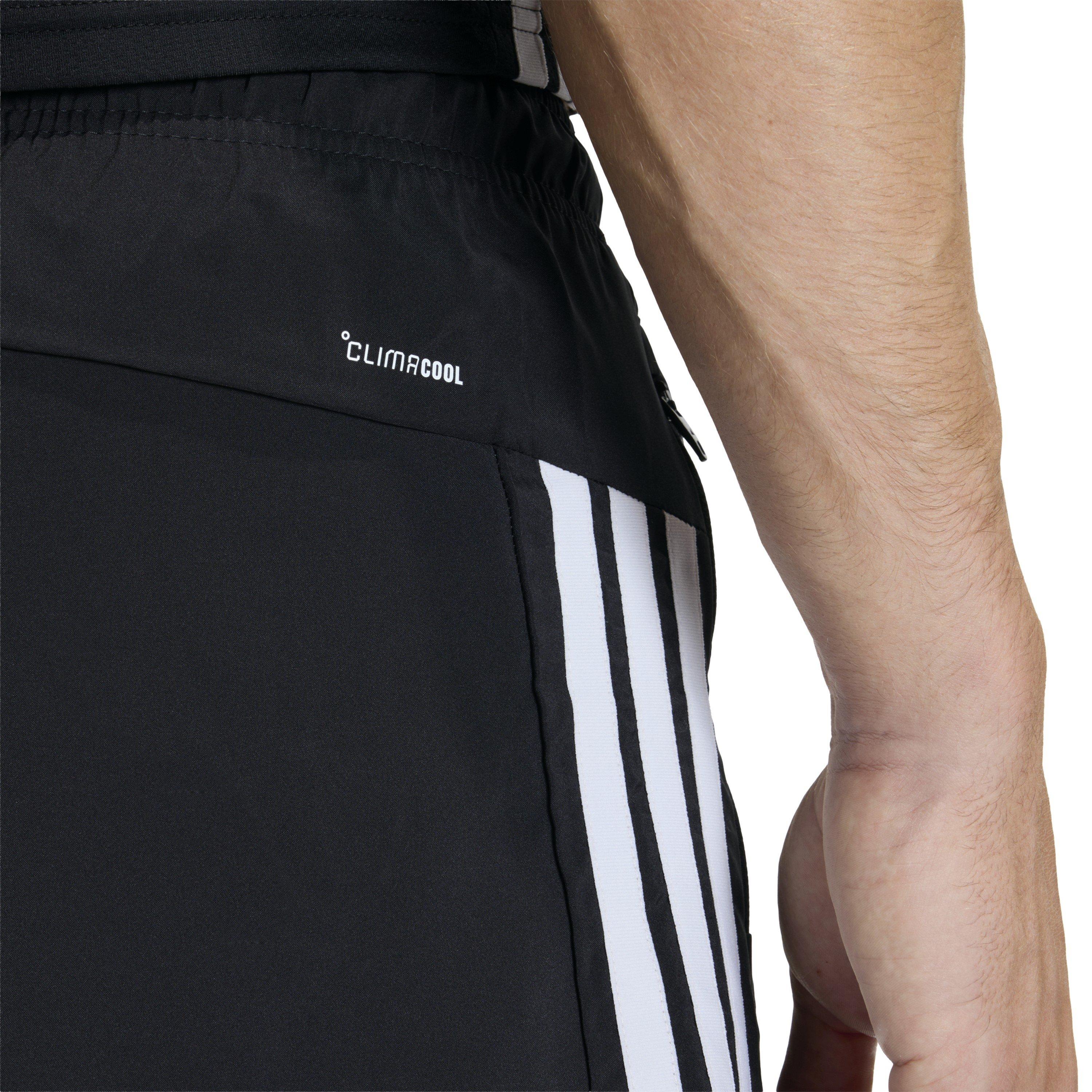 Black/White - adidas - Workout Essential Base 3 Stripes Mens Shorts - 4