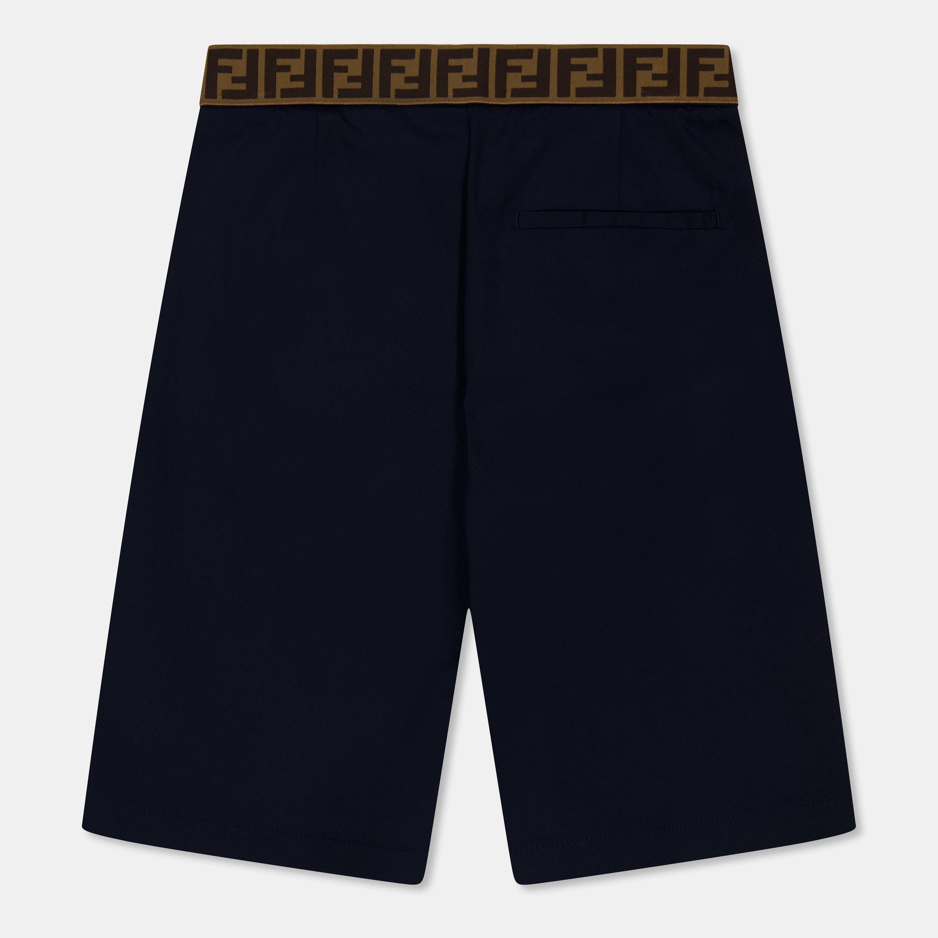 Dark Blue F0QG0 - Fendi - Kids' Chino Shorts - 2