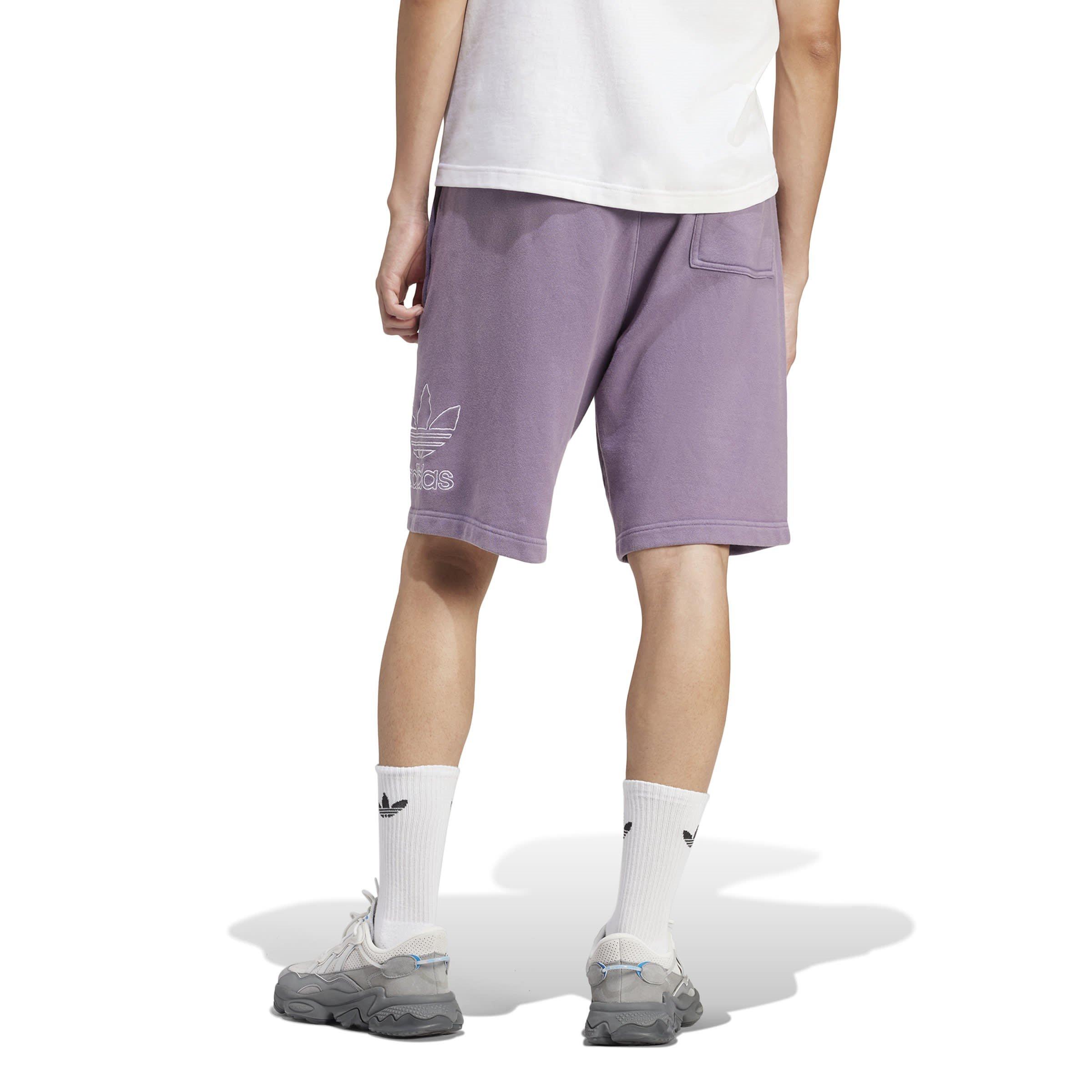 Purple - adidas Originals - Jersey Jogger Shorts - 3