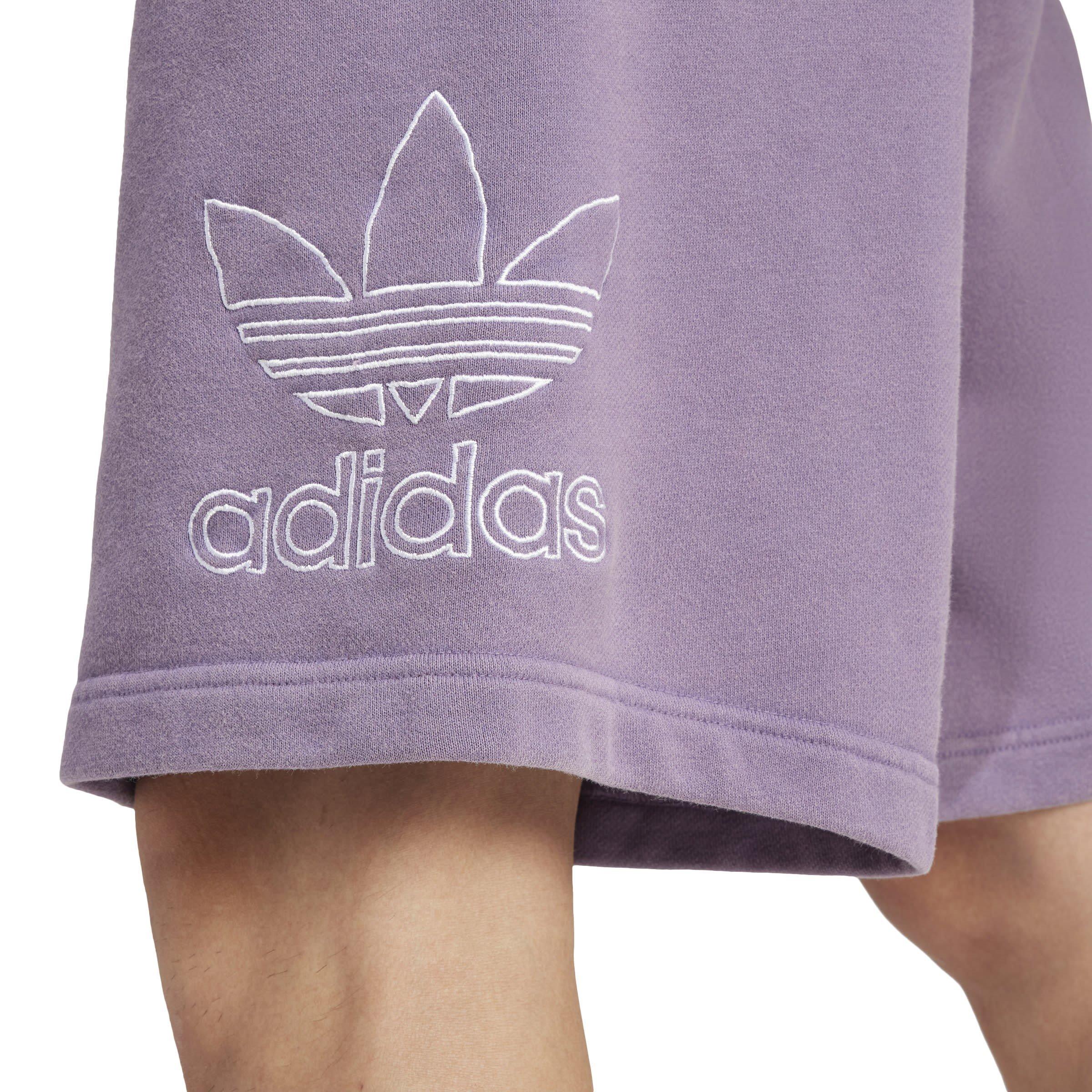Purple - adidas Originals - Jersey Jogger Shorts - 5
