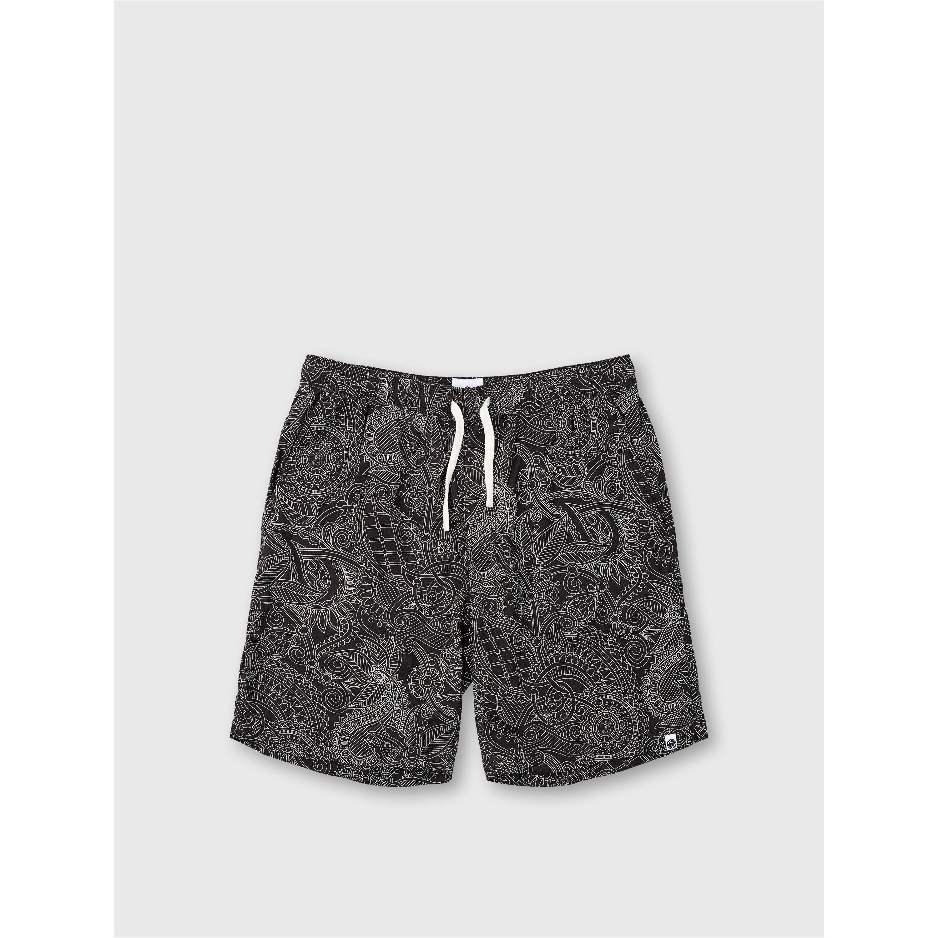 Pretty Green Men's Fleece Jogger Shorts - Black - Small