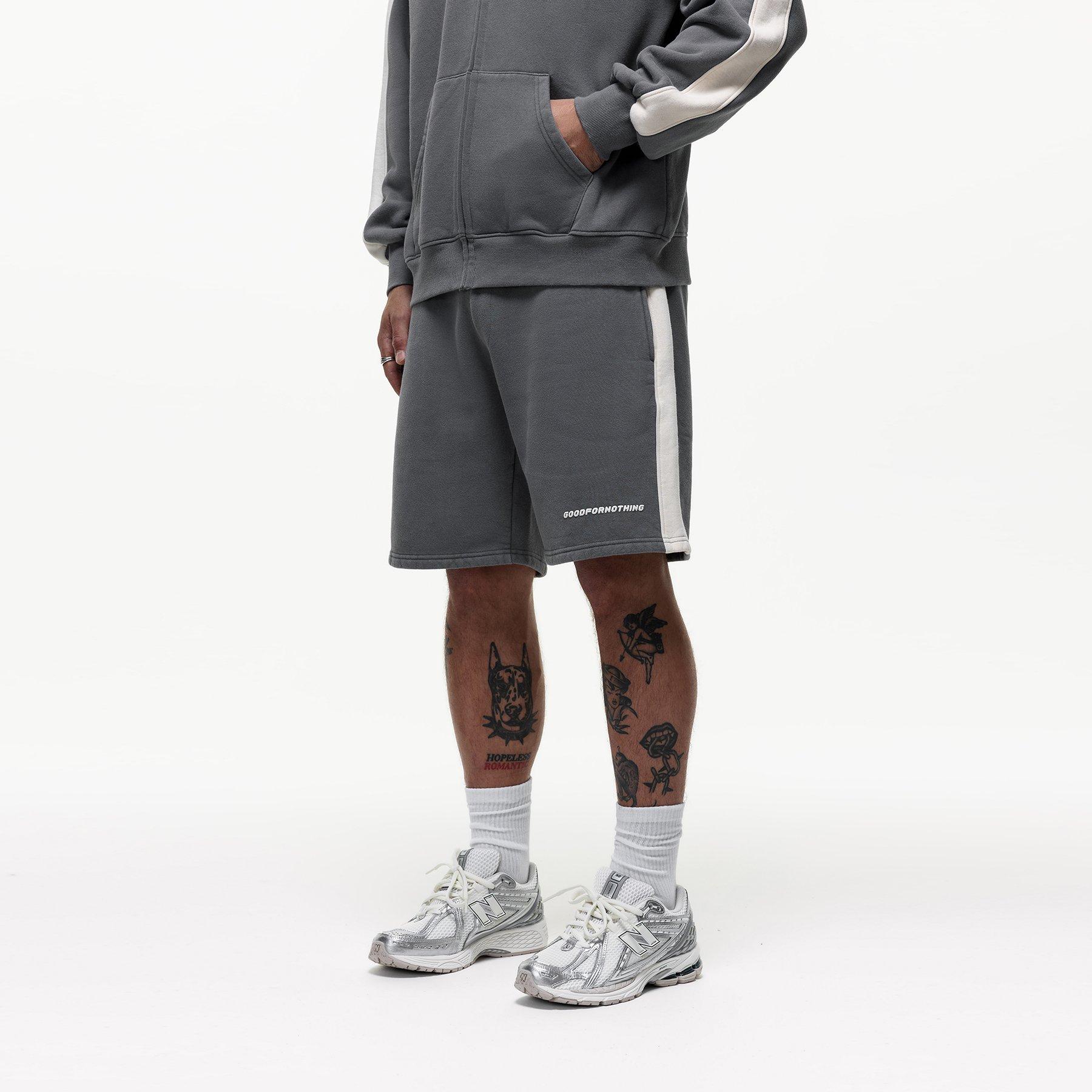Grey - Good For Nothing - Track Sweatshorts Grey - 2